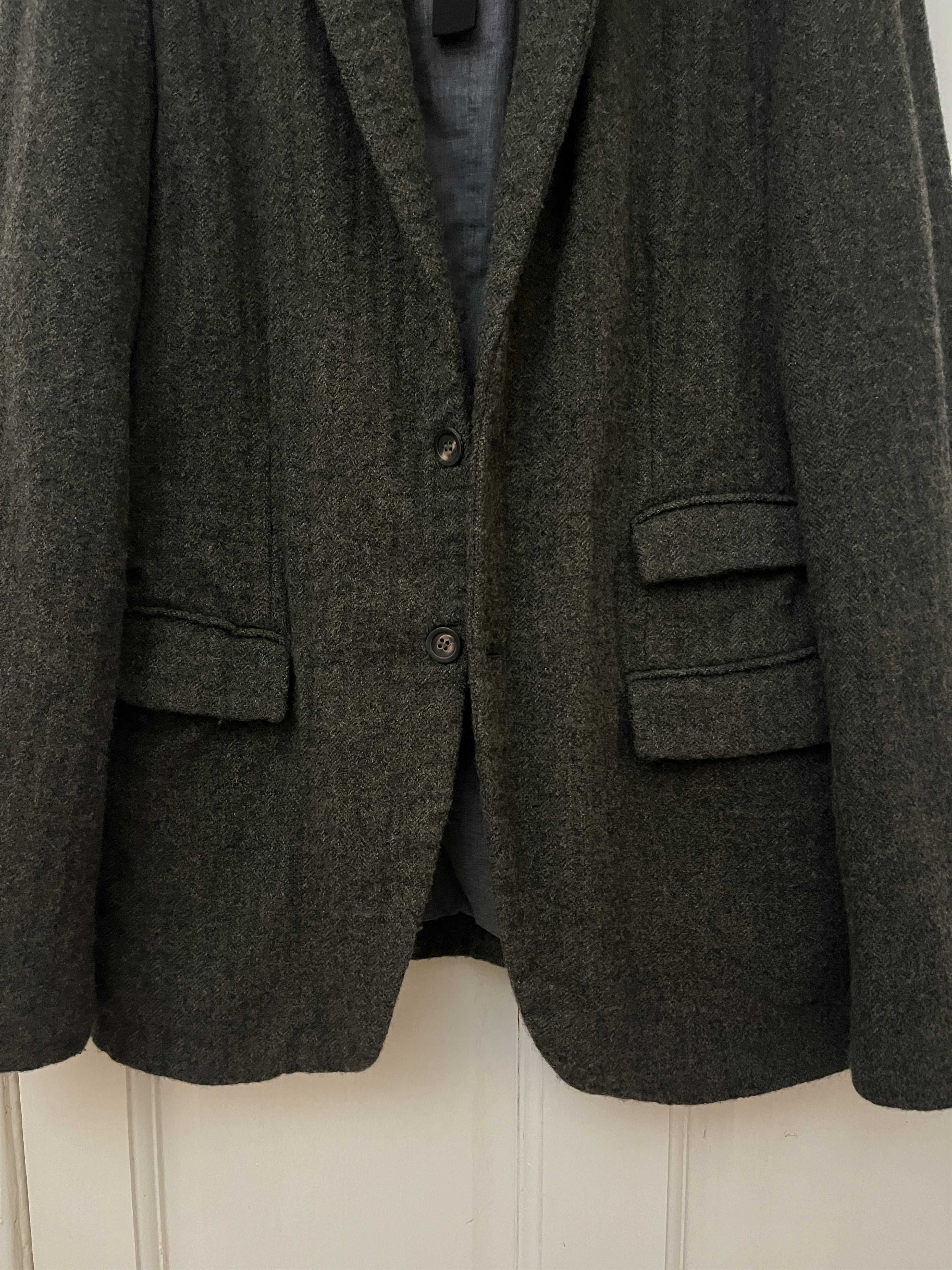 Forme D'Expression Heavy wool tailored jacket / blazer Size 52L - 4 Thumbnail