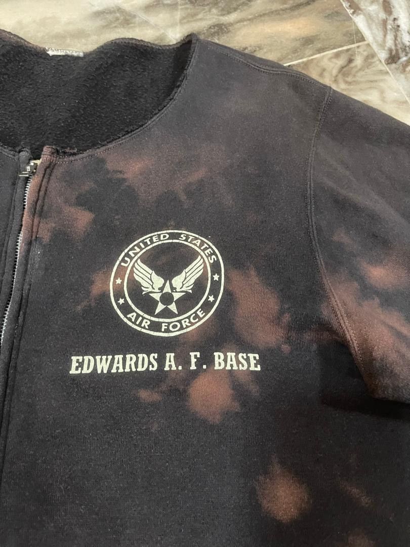 Buzz Rickson's Vintage U.S. Air Force Edward ms A.F. Base Sun Faded Zip Up Size US M / EU 48-50 / 2 - 4 Thumbnail