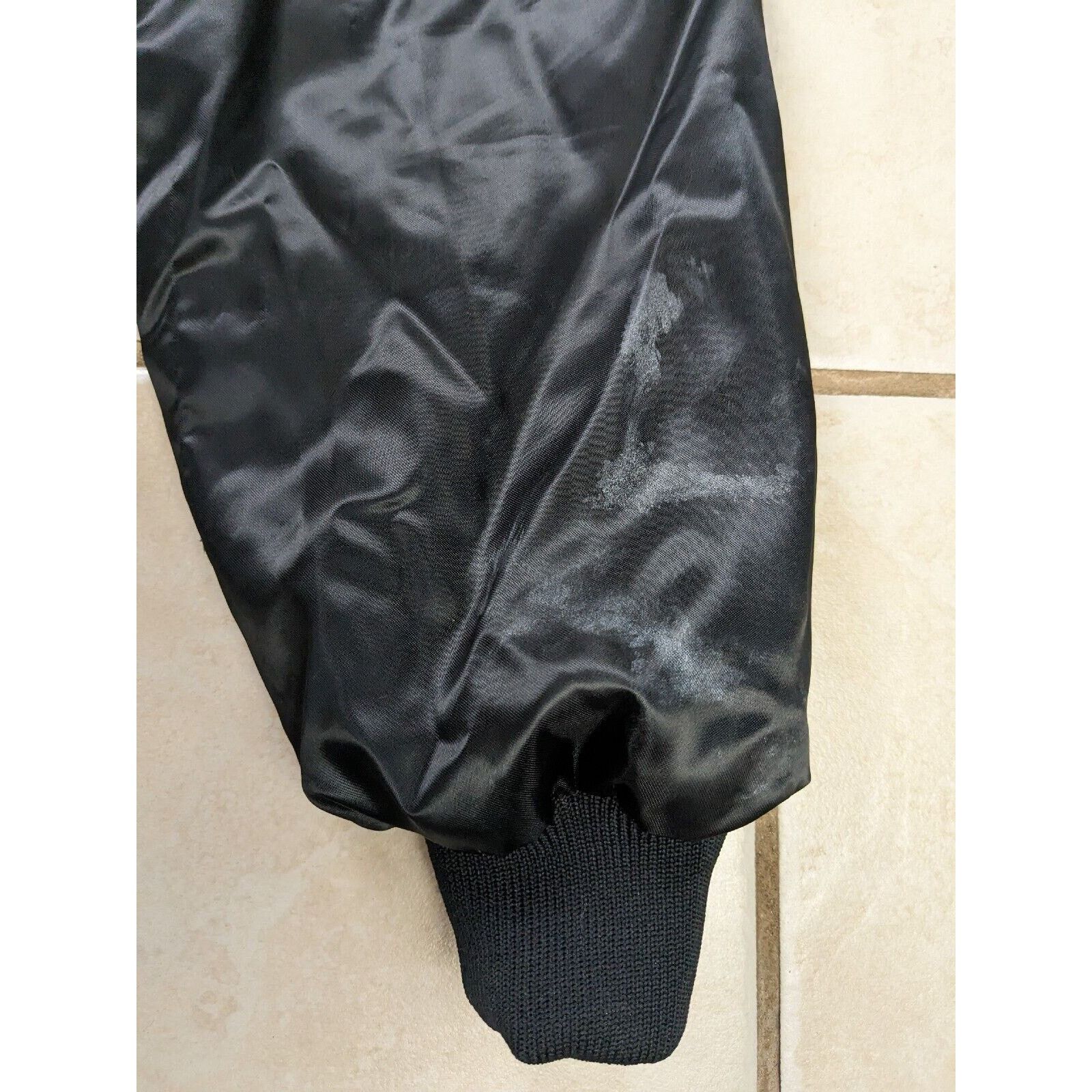 Other Vtg USA Racing Team Satin Bomber Snap Button Jacket Auburn Size US L / EU 52-54 / 3 - 7 Thumbnail