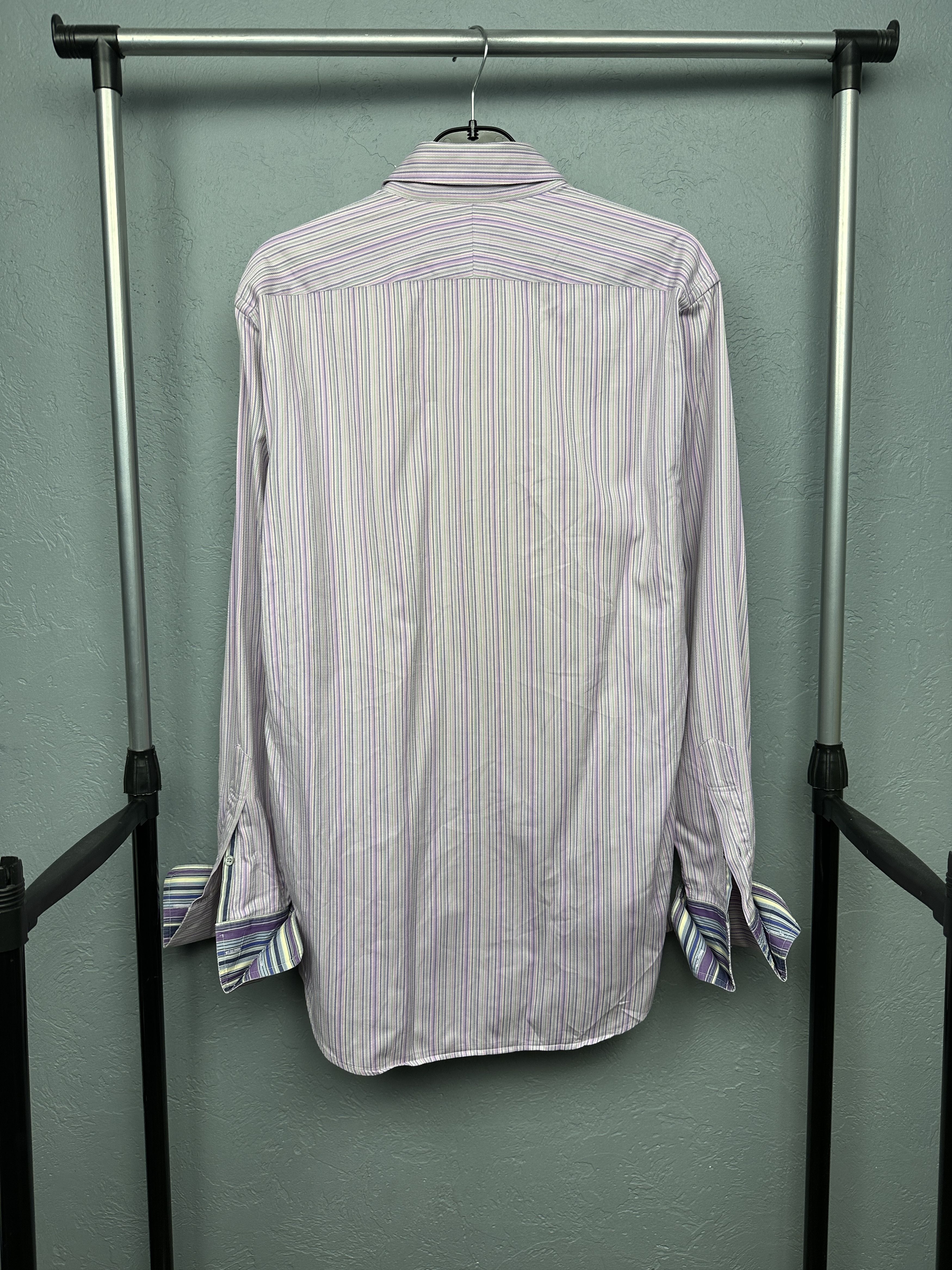 Paul Smith × Vintage Paul Smith Vintage Mens Striped Long Sleeve Shirt Size US L / EU 52-54 / 3 - 5 Thumbnail