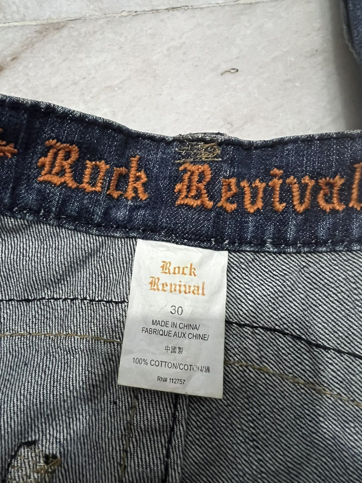 Japanese Brand × Rock Revival ROCK REVIVAL DISTRESSED FLARE JEANS VERY RARE Size US 31 - 19 Thumbnail