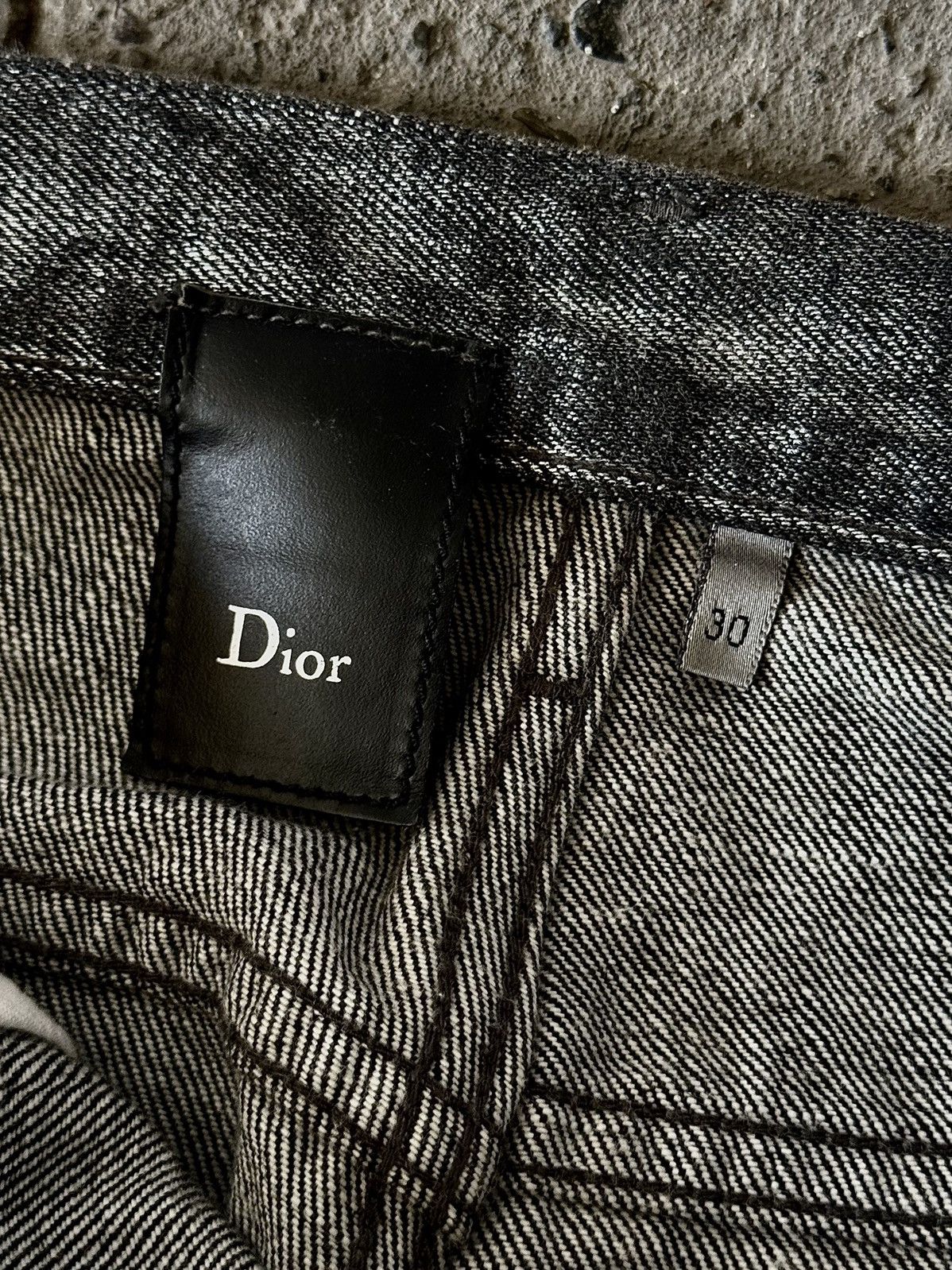 Dior Dior - Hedi Slimane - AW06 - Radioactive Silver Denim Jeans Size US 30 / EU 46 - 16 Thumbnail
