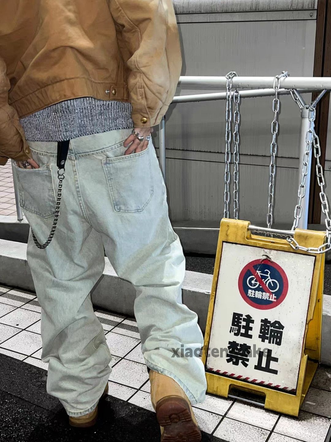 Vintage Unisex washed faded skate hiphop baggy cargo pants Size US 34 / EU 50 - 1 Thumbnail