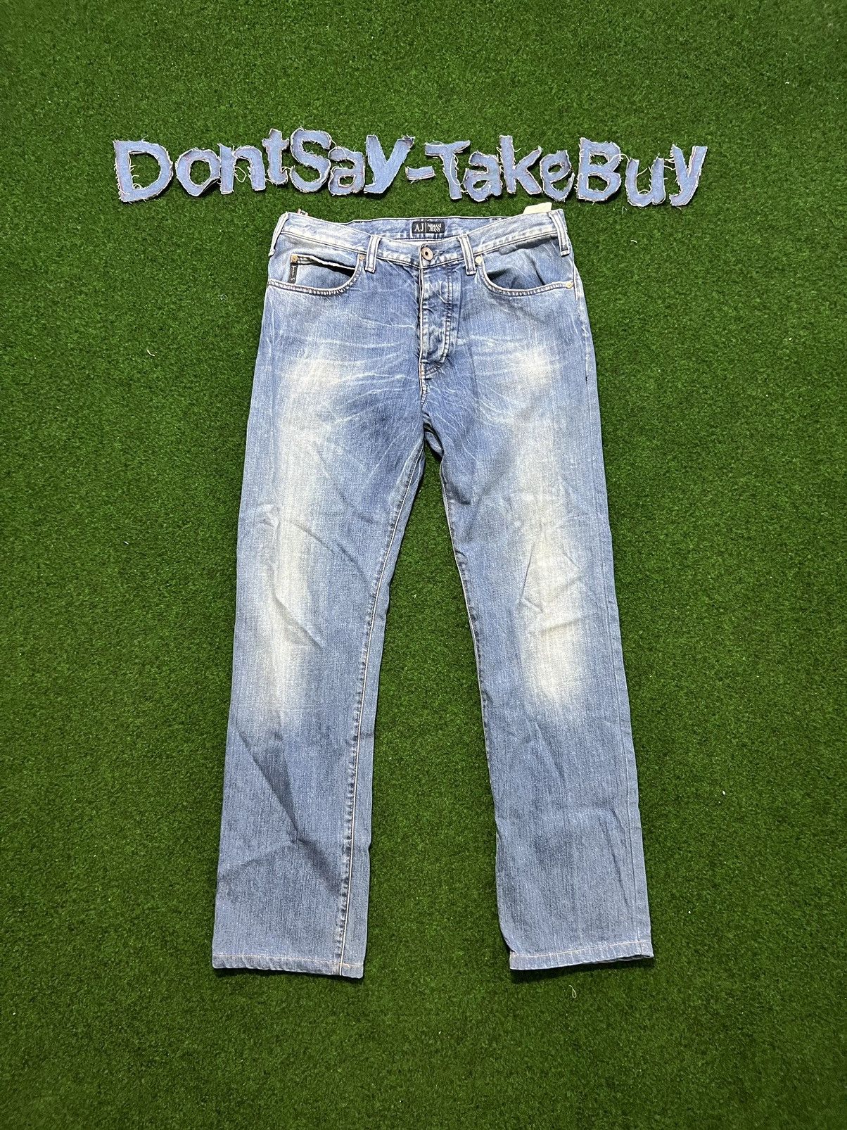 Armani 90's Vintage Denim - ARMANI JEANS printed tiger | Grailed