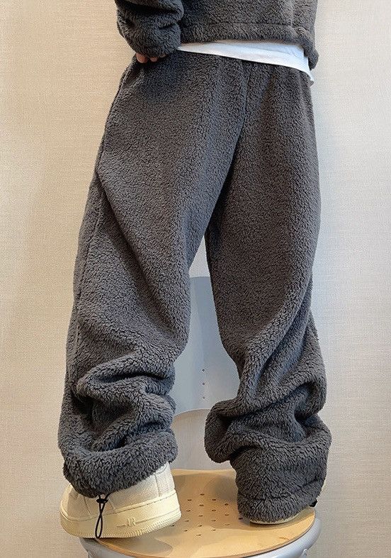 Japanese Brand × Vintage Outdoor retro punk fluffy fleece baggy pants Size US 28 / EU 44 - 5 Thumbnail