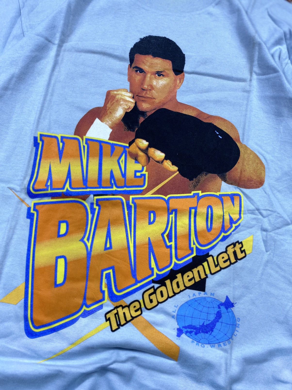 Japanese Brand × Rap Tees × Vintage Vintage Mike Barton the golden left Japanese wrestling tees Size US M / EU 48-50 / 2 - 2 Thumbnail
