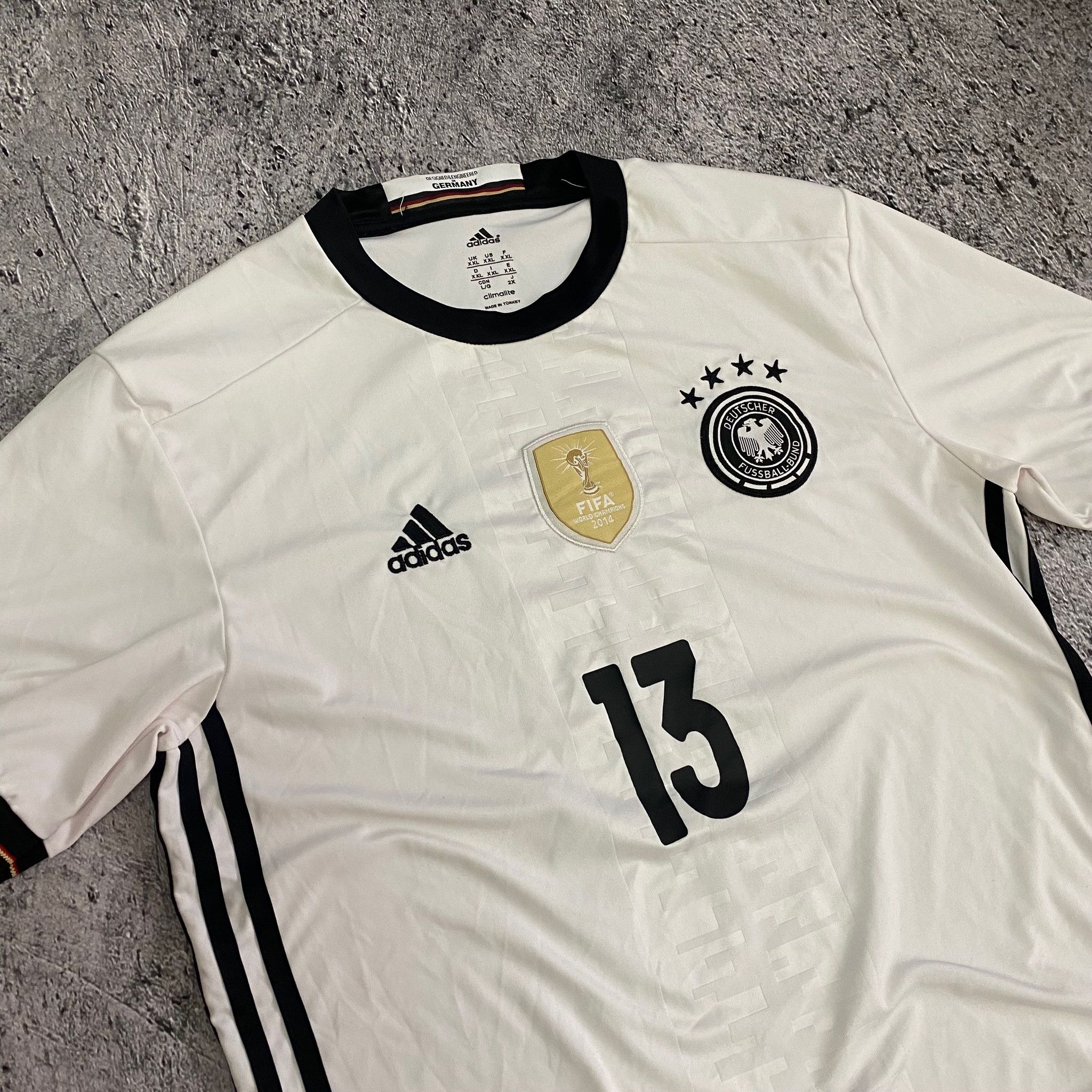 Adidas Germany Thomas Muller 13 Fifa World Cup Soccer Team Jersey Size US XXL / EU 58 / 5 - 1 Thumbnail