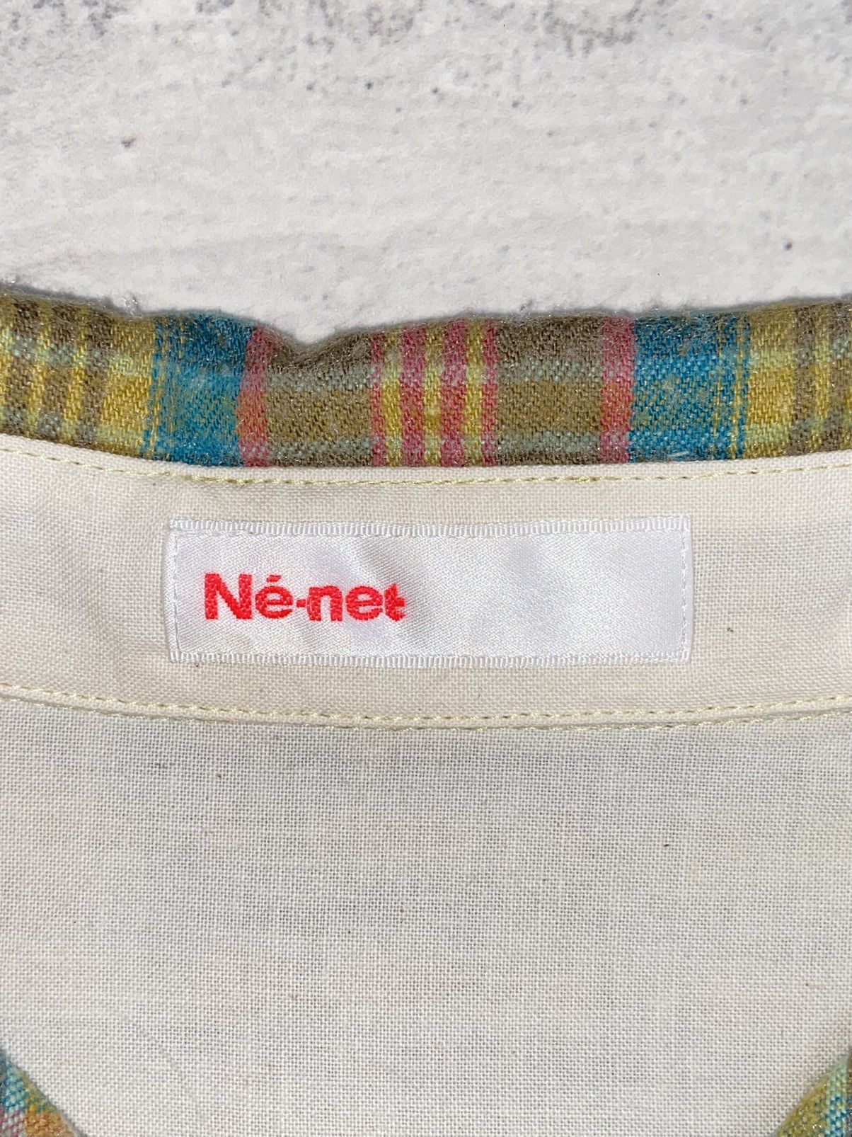 Issey Miyake × Ne-Net NE-NET Flannel Plaid Shirt Size US S / EU 44-46 / 1 - 6 Thumbnail