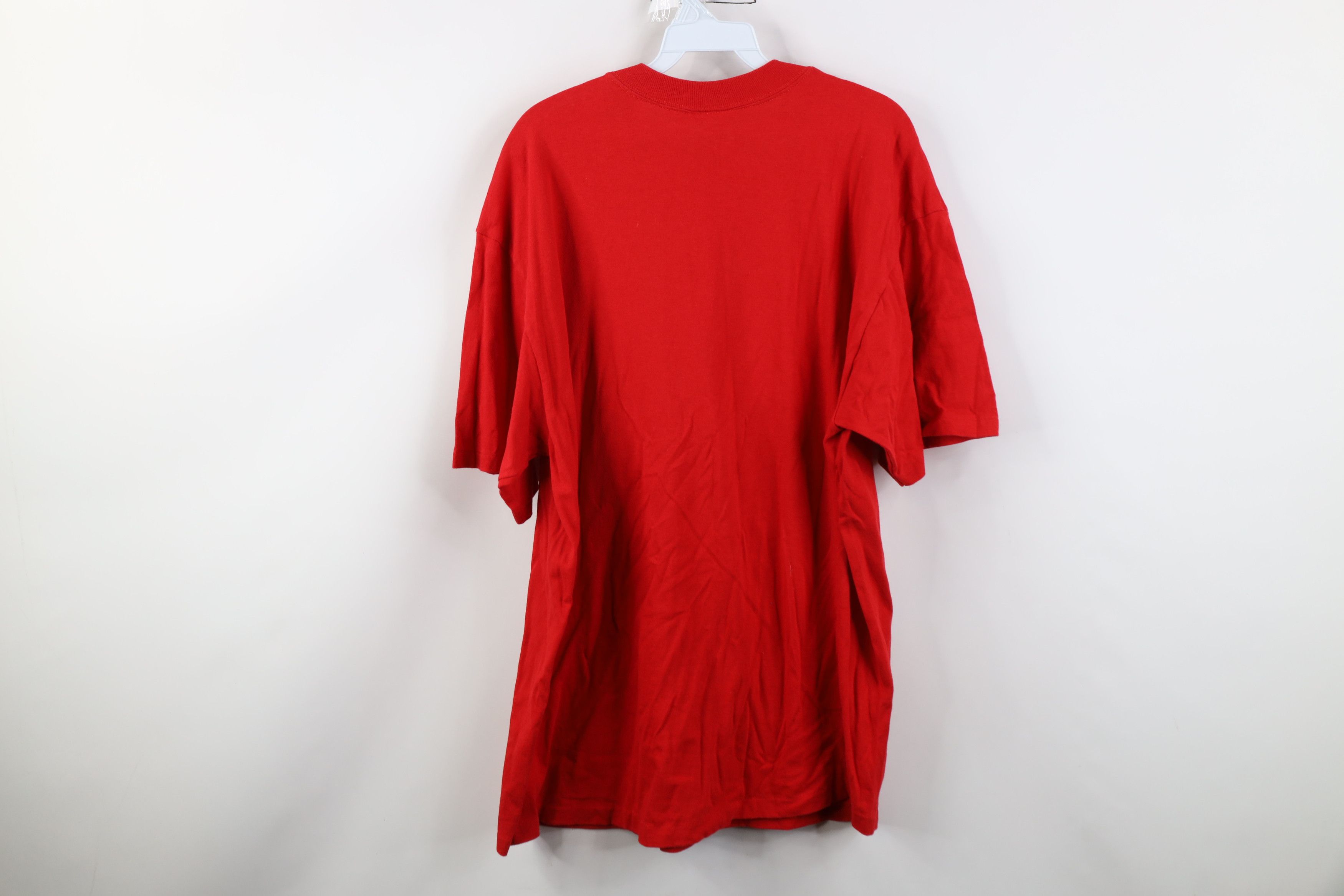 Vintage Vintage 90s Red Wings Hockey Short Sleeve T-Shirt Red USA Size US XL / EU 56 / 4 - 12 Thumbnail
