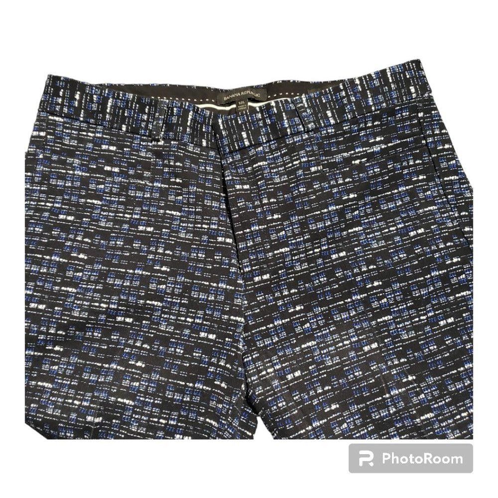 Banana Republic CT702 Banana Republic Black & Blue Sloan Ankle Pant 12L Size 34" / US 12 / IT 48 - 3 Thumbnail