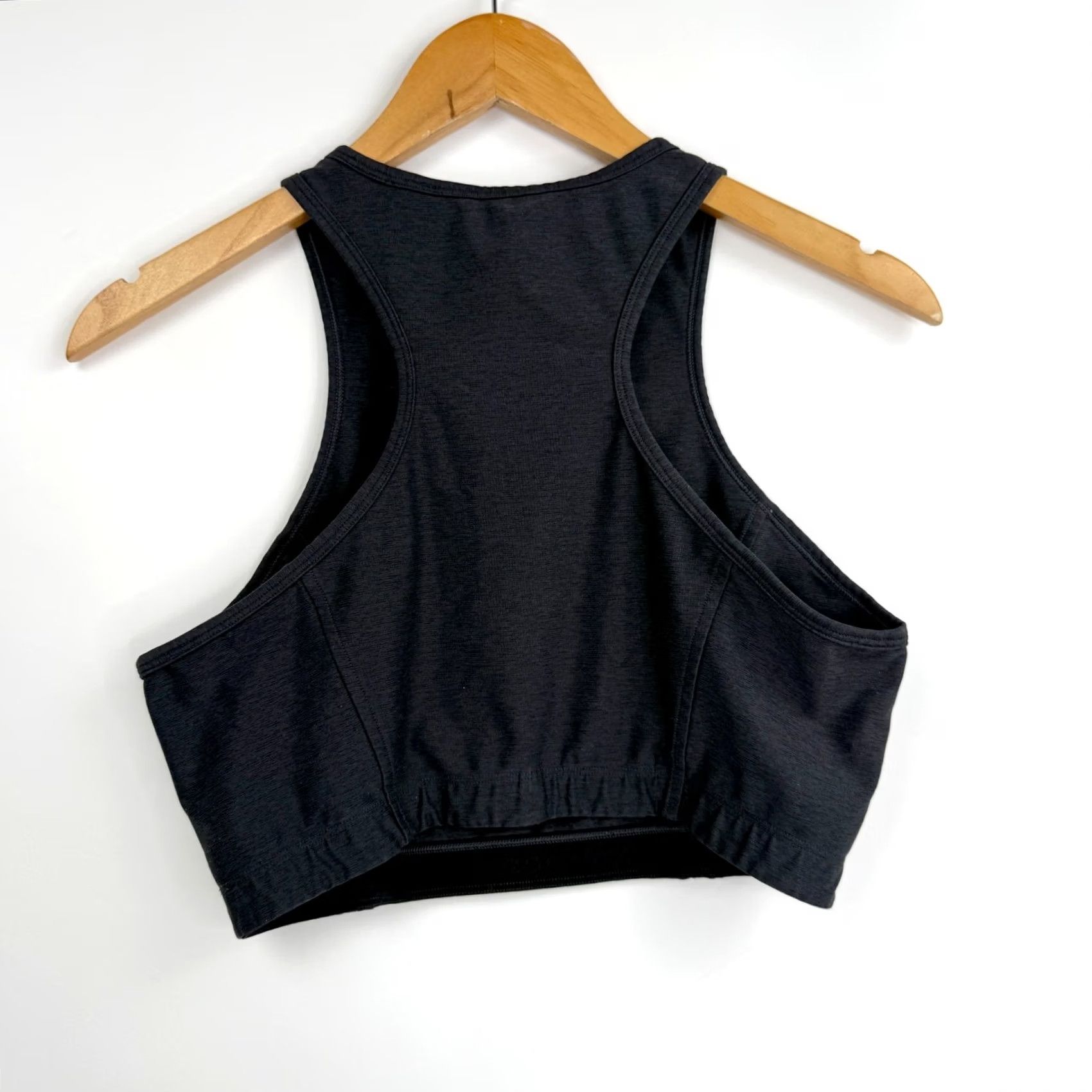 Outdoor Voices Outdoor Voices Womens Medium Athena Charcoal Crop Sports Bra Top Size M / US 6-8 / IT 42-44 - 4 Thumbnail