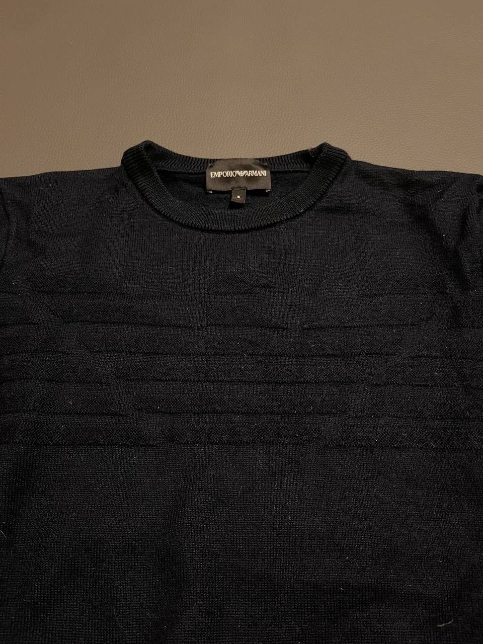 Armani × Vintage Vintage Giorgio Armani Jeans Spell Out Sweater Size US S / EU 44-46 / 1 - 5 Thumbnail