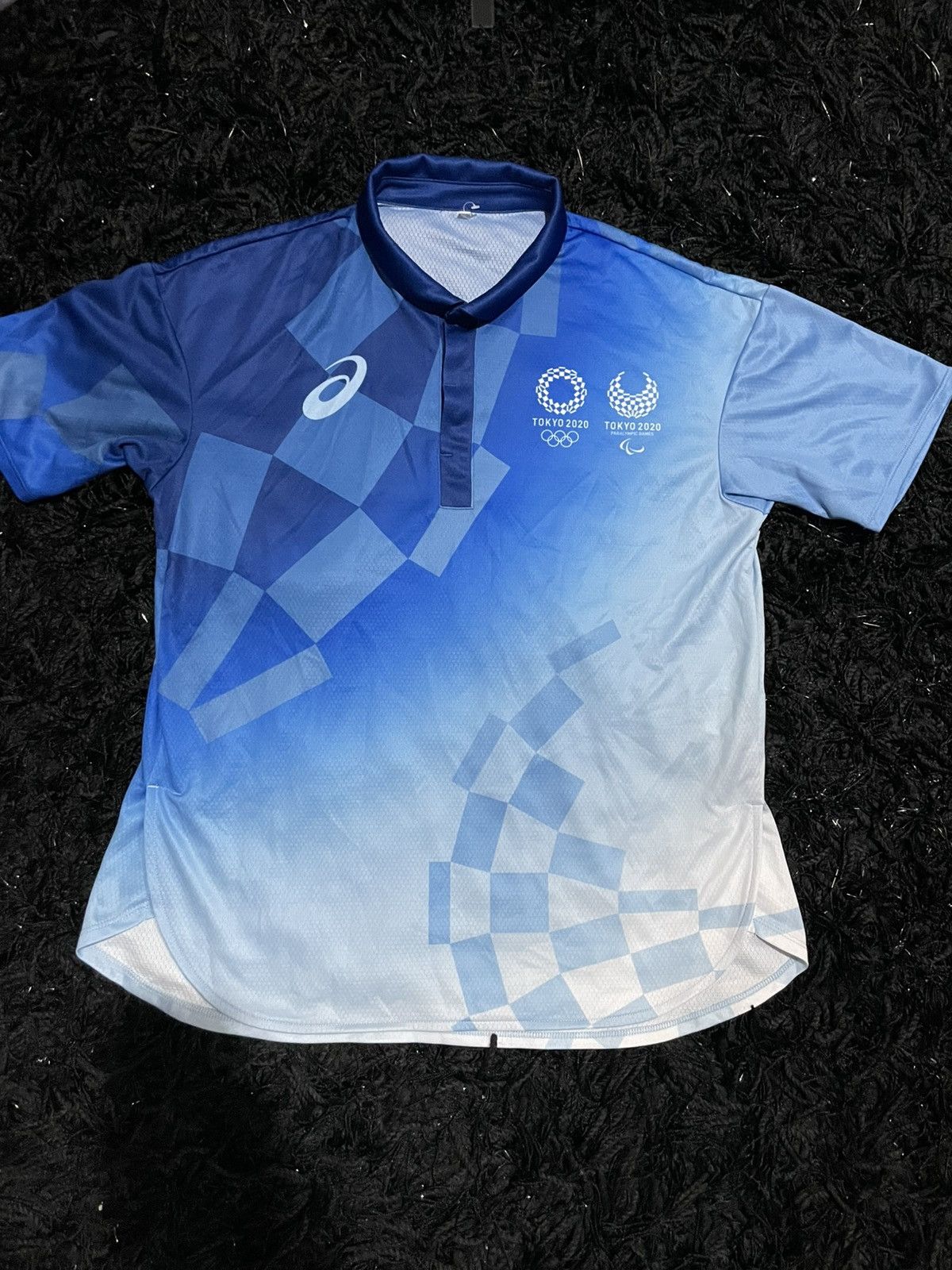Asics ASICS Tokyo 2020 Olympic Emblem Shirt Uniform Volunteer (L) Size US L / EU 52-54 / 3 - 3 Thumbnail