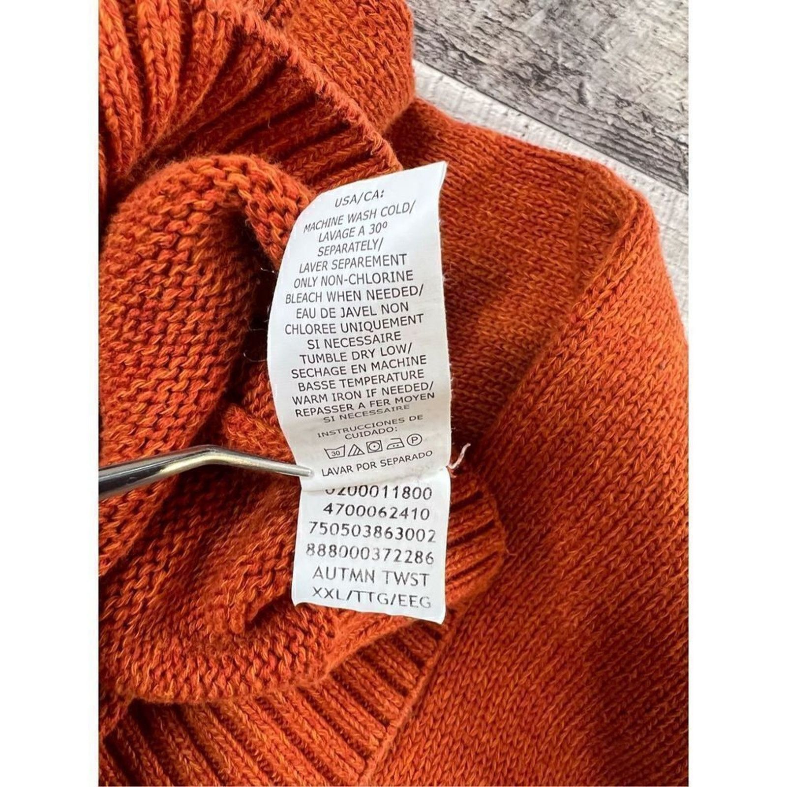 Chaps Chaps Button Mock Neck Autumn Twist Elbow Patch Sweater XXL Size US XXL / EU 58 / 5 - 8 Thumbnail