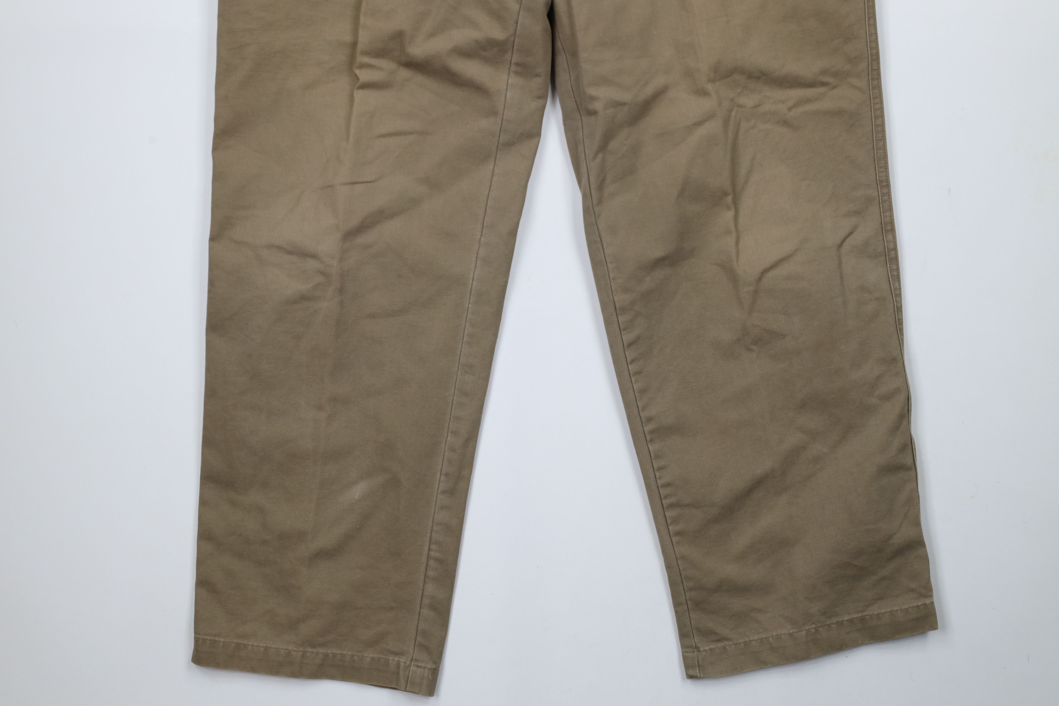 Columbia × Vintage Vintage Columbia Wide Leg Canvas Dungaree Pants Beige Size US 36 / EU 52 - 4 Thumbnail