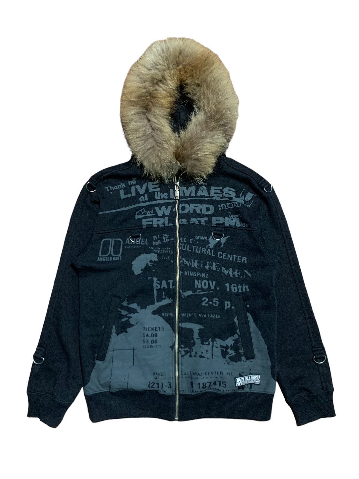 If Six Was Nine Centerclease poem fur hoodie bondage rock if6w9 LgB style Size US M / EU 48-50 / 2 - 1 Thumbnail