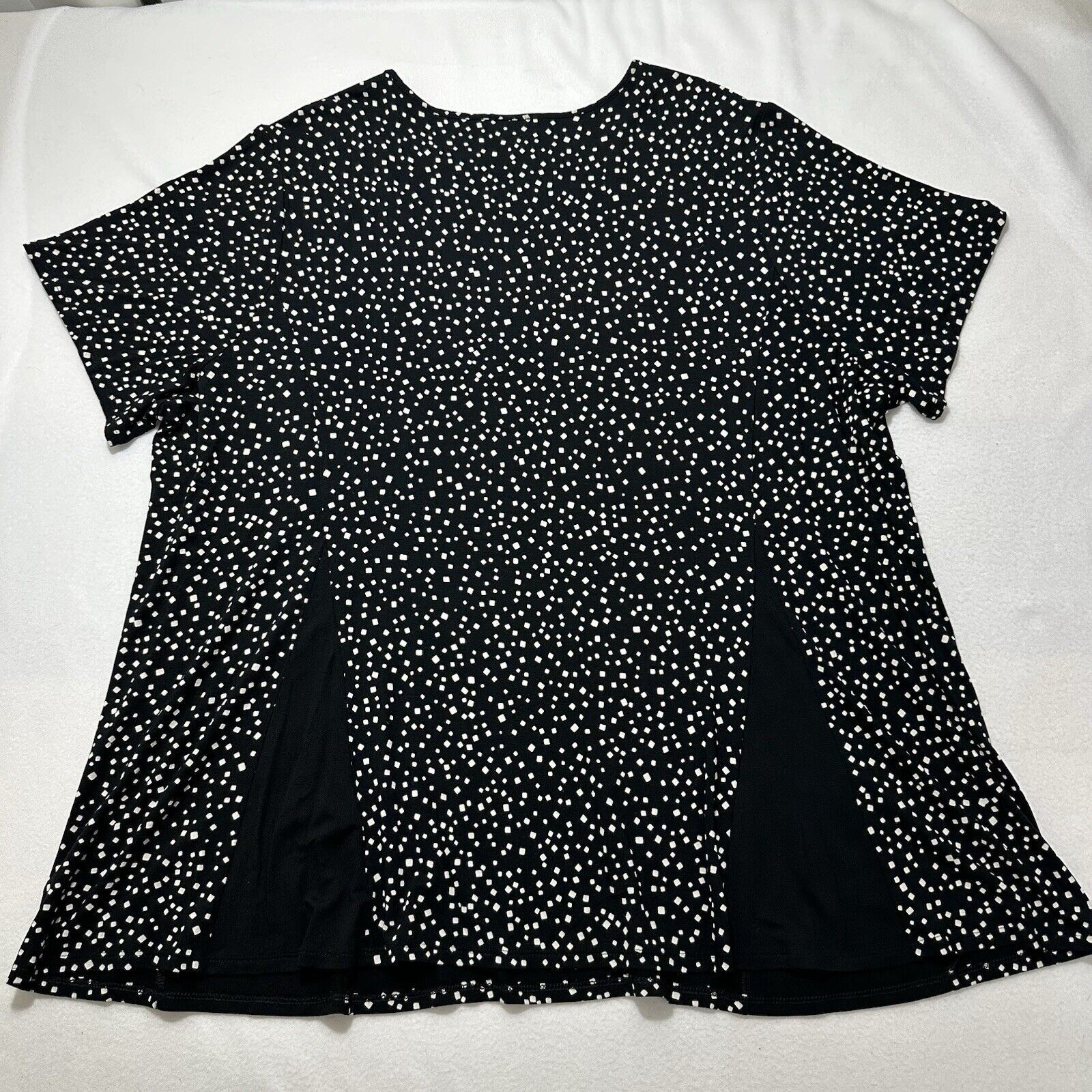 J. Jill J. Jill 3XL Wearever Collection Black White Polka Dot Blouse Size 3XL / US 20-22 - 10 Thumbnail