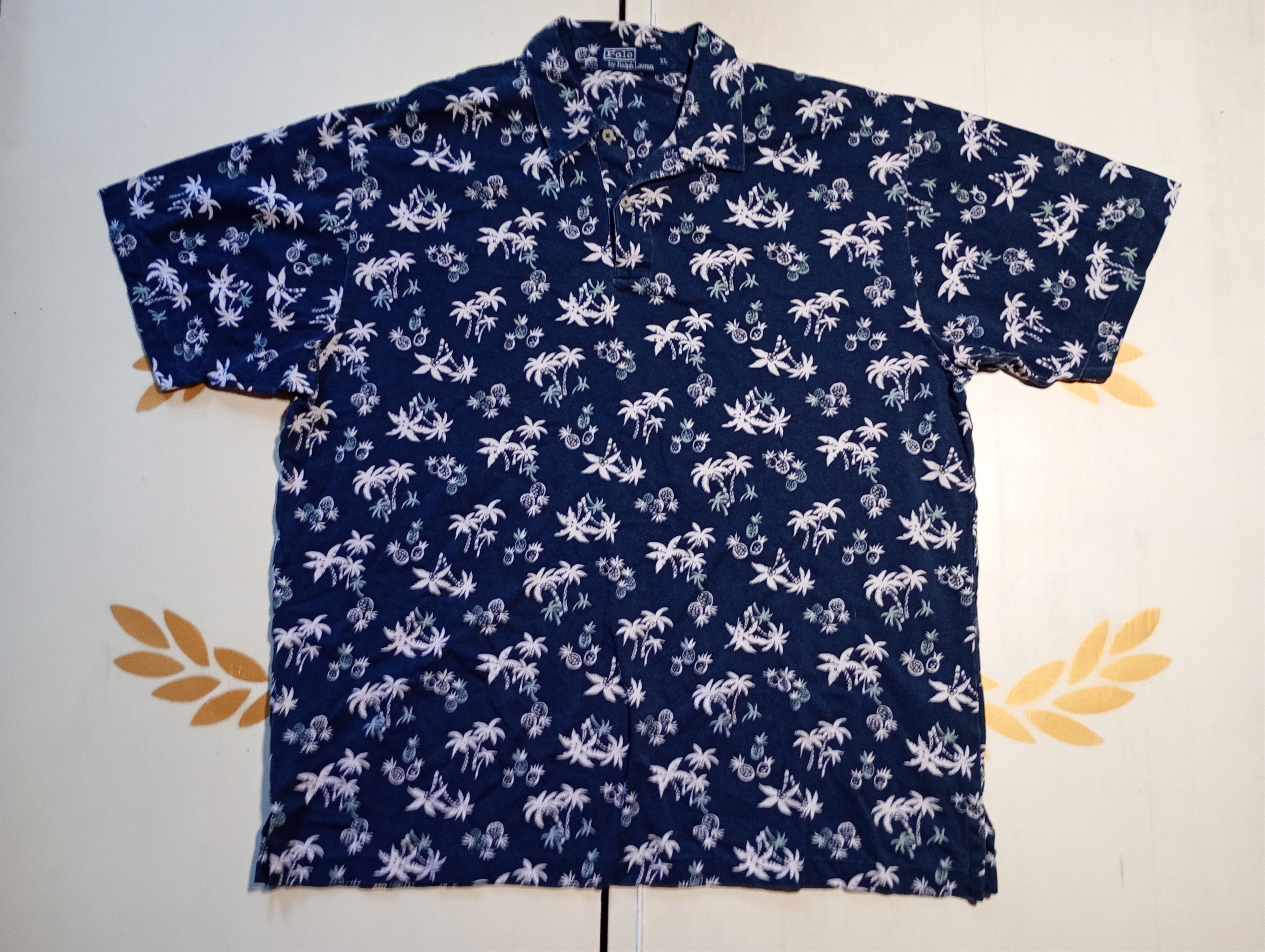 Polo Ralph Lauren Printed Polo Shirt Vintage 90's