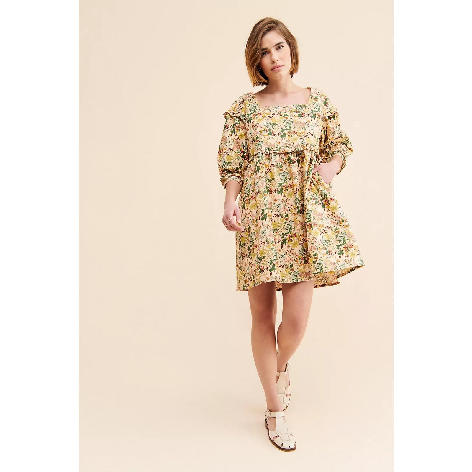 Anthropologie × Free People NWT Meadows Daphne Babydoll Dress $242 SIZE 2 (6/8) Size M / US 6-8 / IT 42-44 - 9 Thumbnail