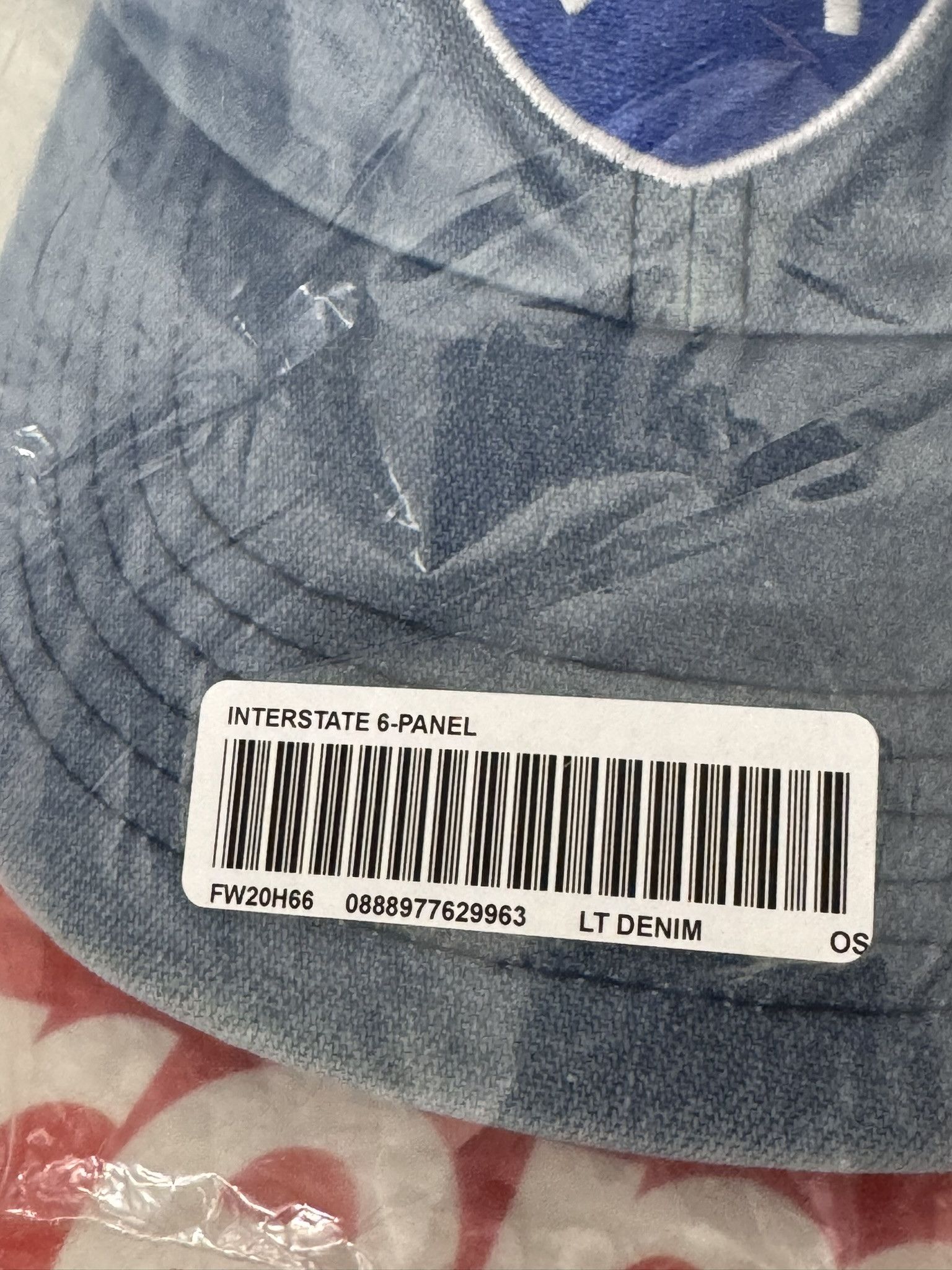 Supreme Supreme Interstate 6-Panel Light Denim cap hat fw 20 Size ONE SIZE - 3 Thumbnail