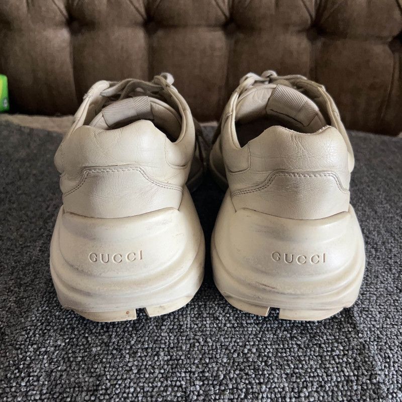 Gucci Gucci Rhyton Leather Sneakers with Lip Print - Size US 8.5 / EU 41-42 - 3 Thumbnail