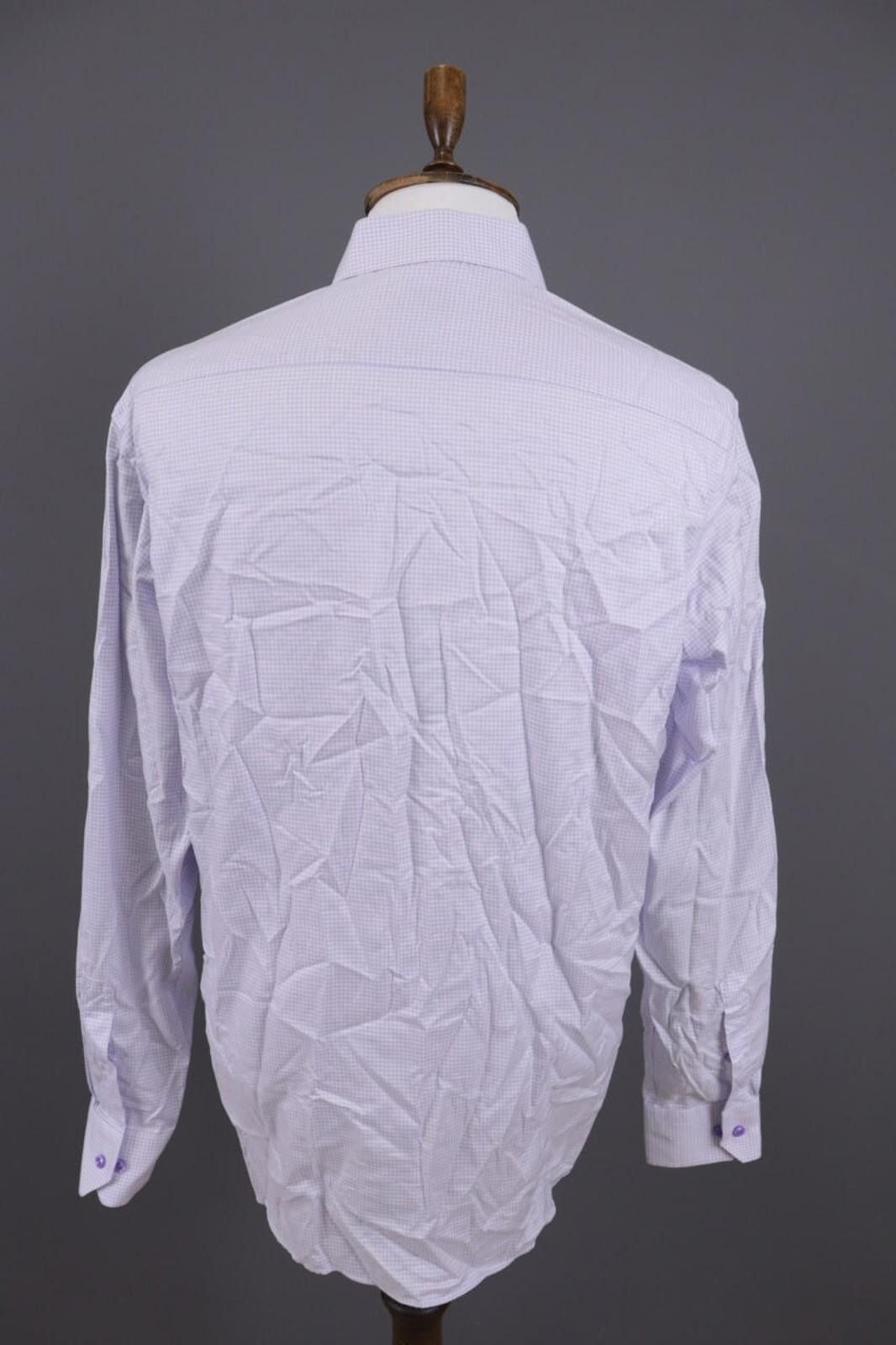 Eton Eton Contemporary Fit BLue Check Twill Shirt Sz 43 / 17 Size US M / EU 48-50 / 2 - 10 Thumbnail
