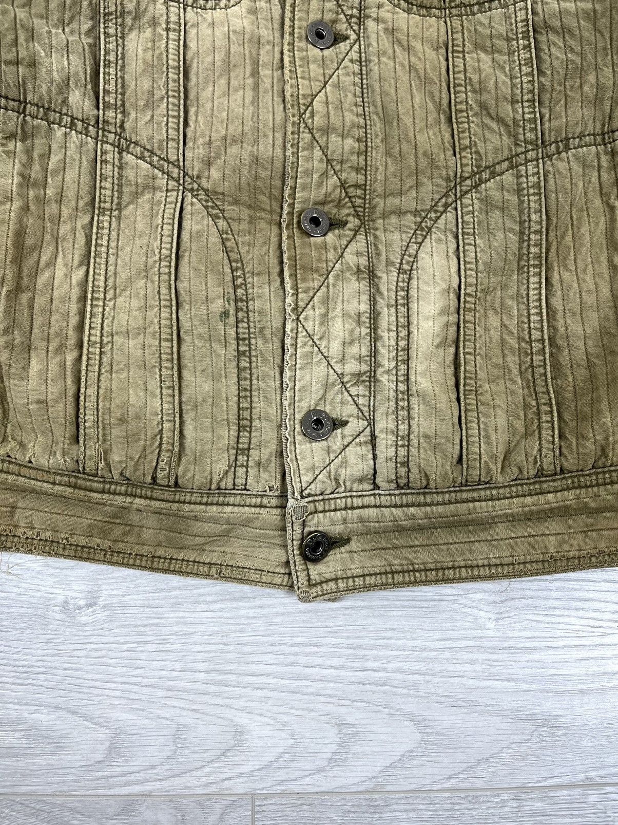Dolce & Gabbana Dolce&Gabbana Vintage 00s Archive Quilted Distressed Jacket Size US S / EU 44-46 / 1 - 13 Thumbnail