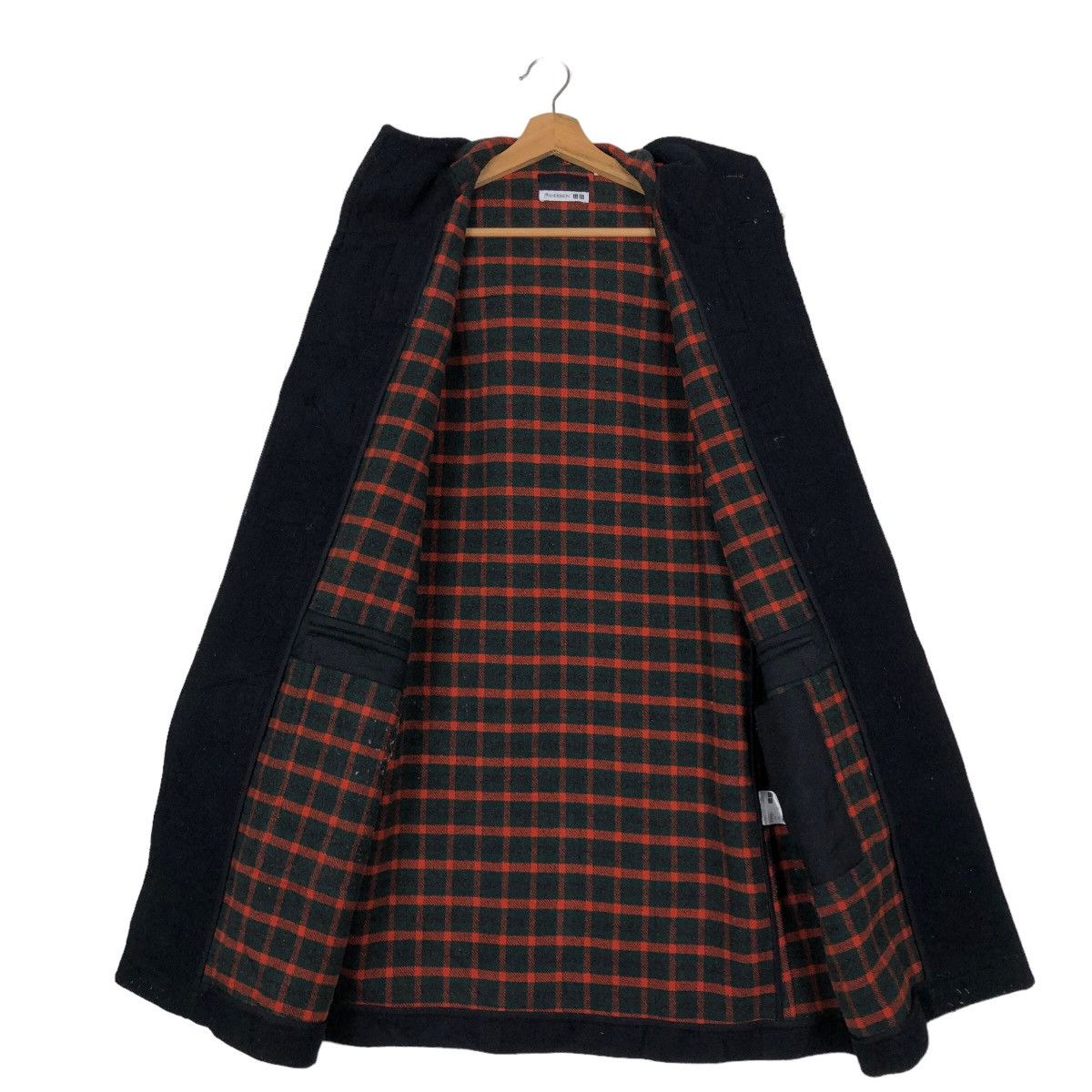 Japanese Brand 🔥Long Wool Duffle Jacket J.W.Anderson Japan Tartan Design Size US M / EU 48-50 / 2 - 11 Thumbnail
