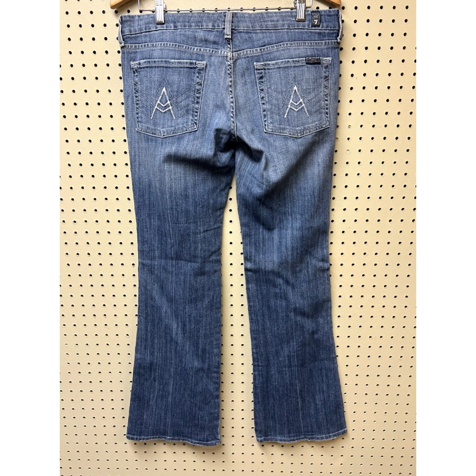 7 For All Mankind 7 For All Mankind Jeans Womens 34 Lexie Petite Blue Medium Denim Stretch Bootcut 5-Pocket Regular Size 24" / US 00 / IT 34 - 3 Thumbnail