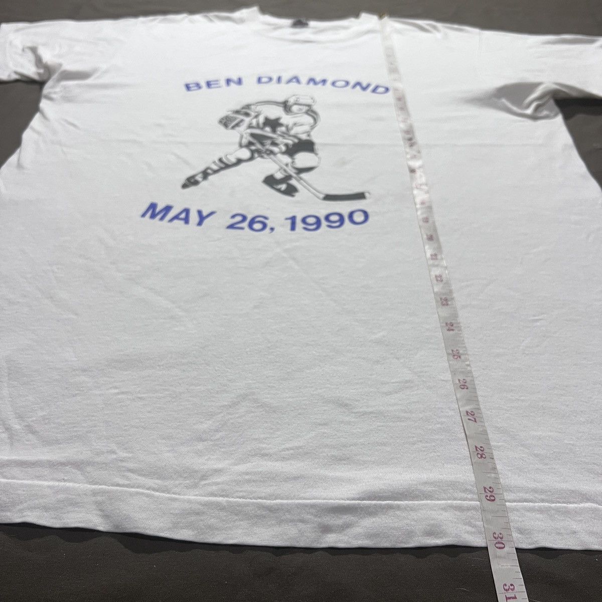 NHL Vintage 90s NHL Hockey BEN DIAMOND Promo Tee Size US XL / EU 56 / 4 - 11 Thumbnail
