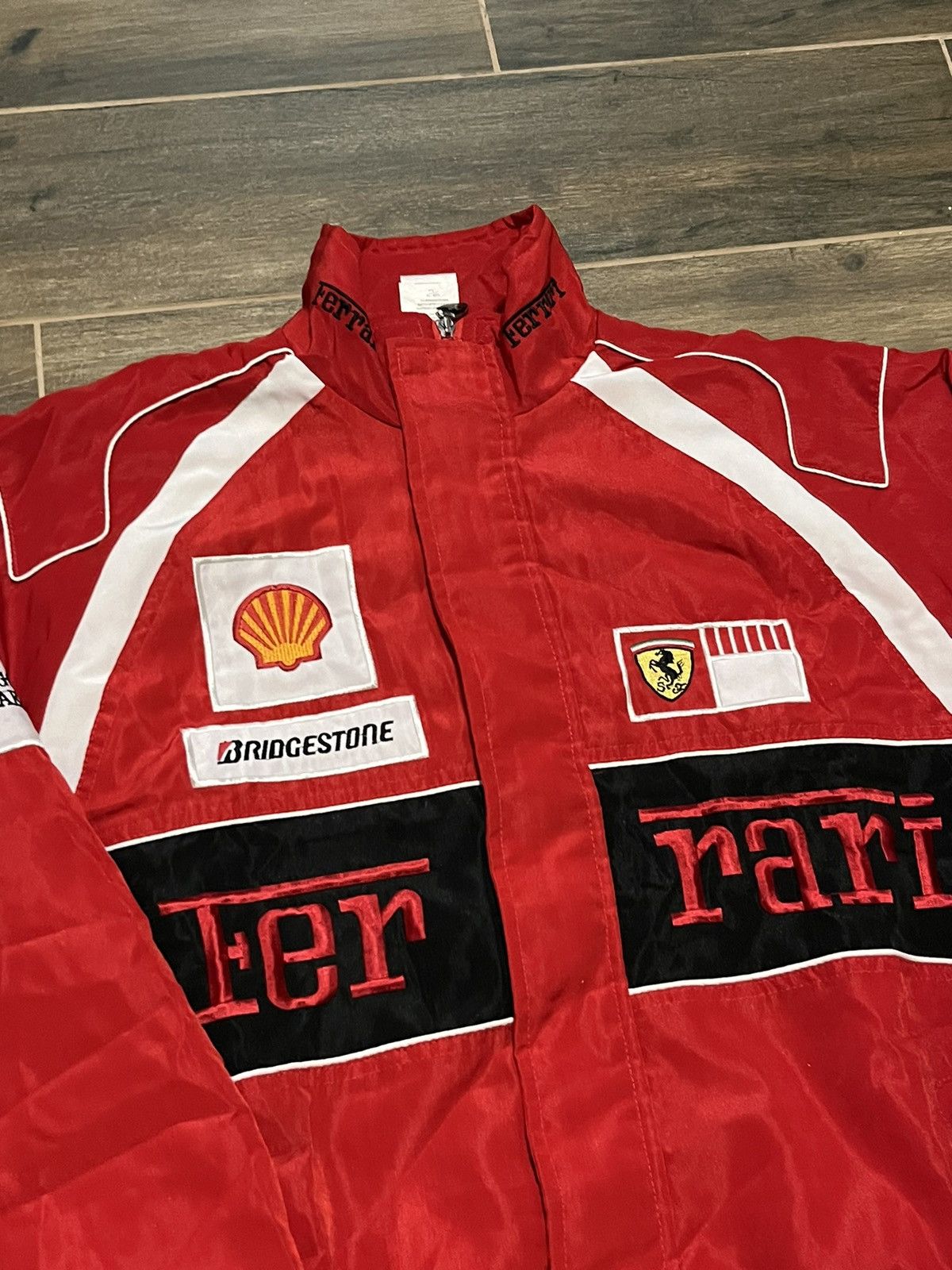Formula 1 × Vintage Vintage Ferrari F1 Schumacher Shell Champion Racing Jacket Size US L / EU 52-54 / 3 - 2 Thumbnail