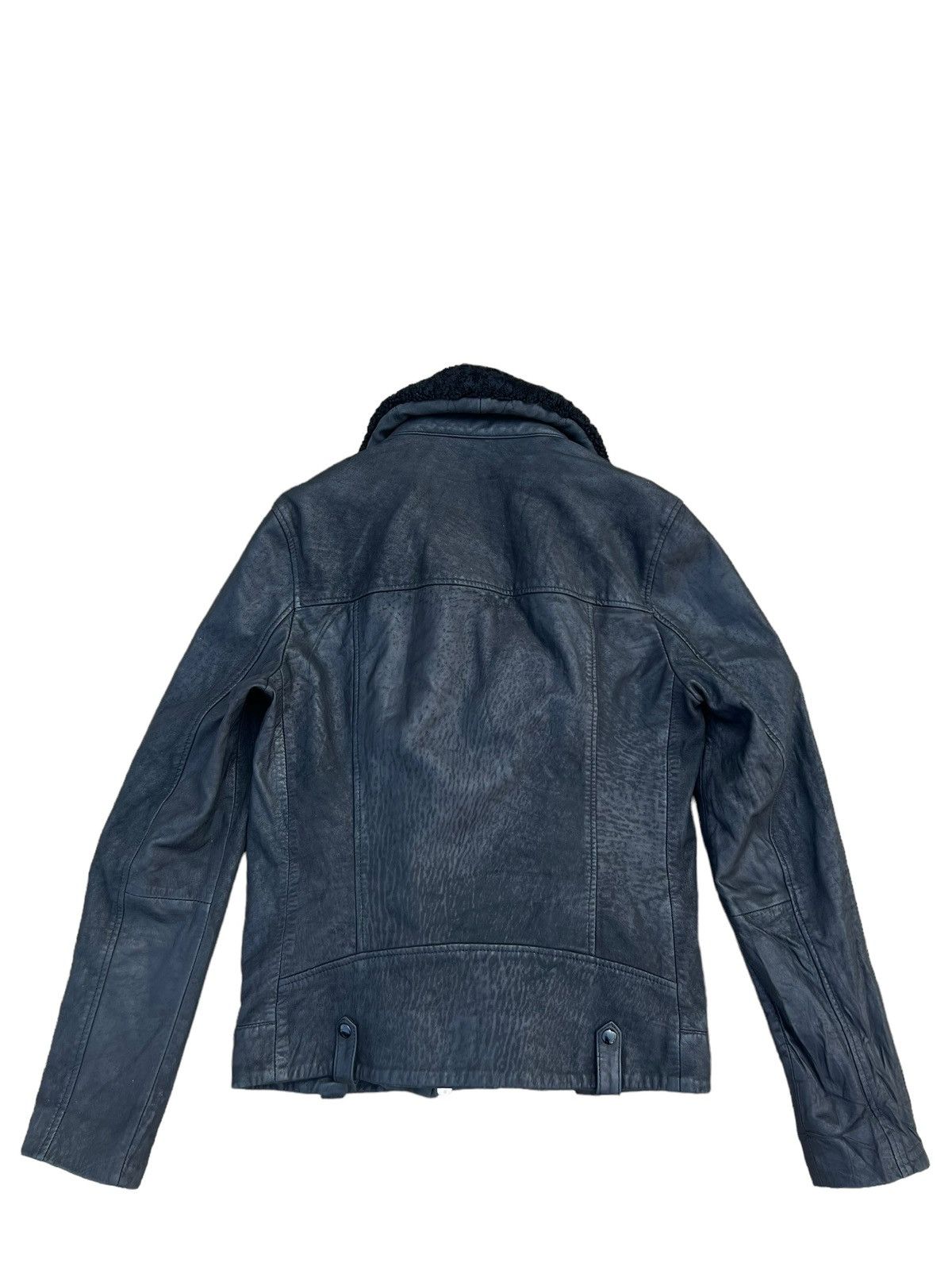 Allsaints AllSaints Shearling Collar Hanoi Leather Biker Jacket Size US S / EU 44-46 / 1 - 17 Thumbnail