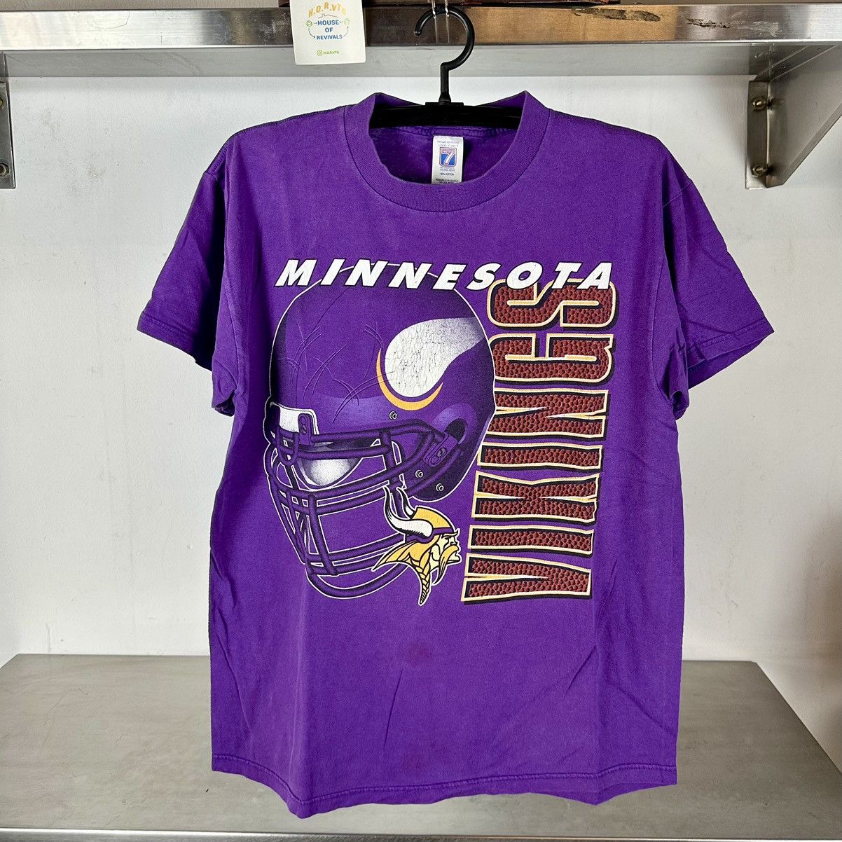 Logo 7 × NFL × Vintage Vintage 90s Minnesota Vikings Football NFL Large T-shirt Size US L / EU 52-54 / 3 - 1 Thumbnail