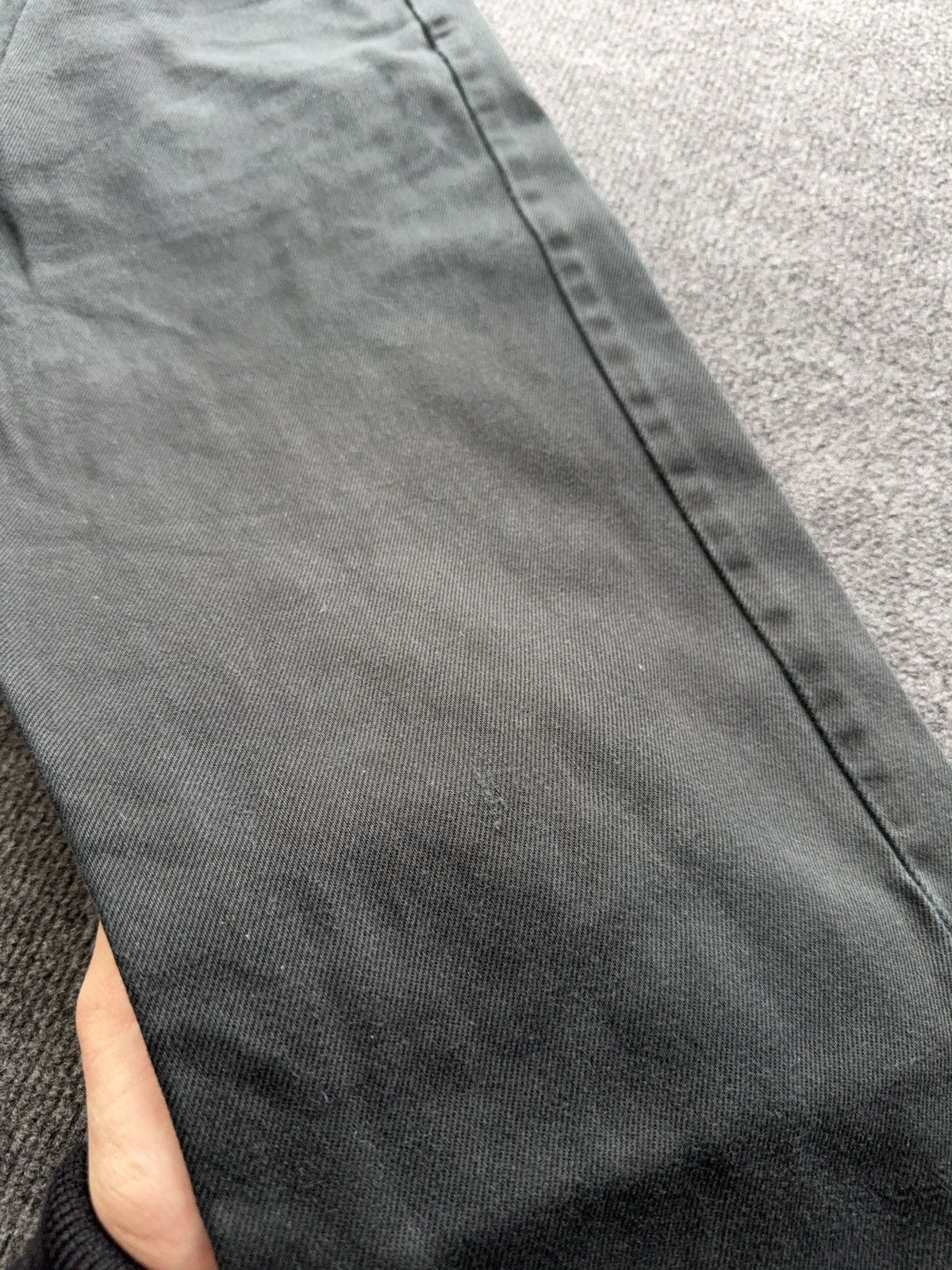Levi's Vintage Clothing 90s Levis 751 USA Black Faded Distressed Denim Jeans Vintage Size US 33 - 21 Thumbnail