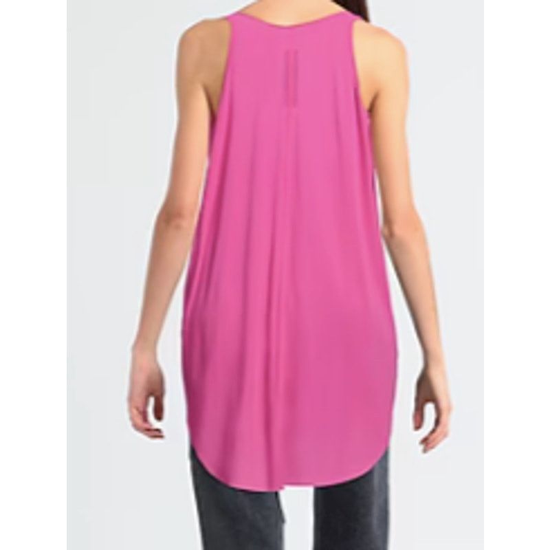 Rick Owens Rick Owens raw cut asymmetric tank top Fushia Size S / US 4 / IT 40 - 4 Thumbnail