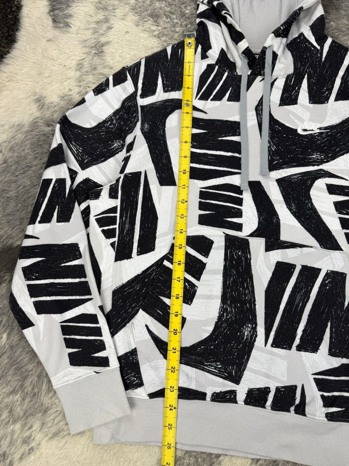 Nike NIKE AOP Swoosh Logo Crayon Style Streetwear Hoodie Size US S / EU 44-46 / 1 - 10 Thumbnail