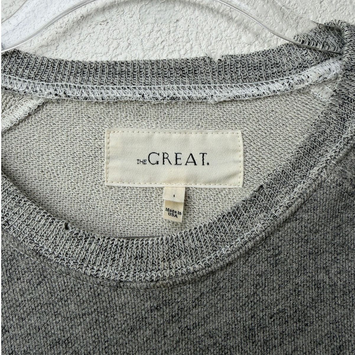 THE GREAT The Great Studded Balloon Sleeve Gray Sweater Size 1 Small Size S / US 4 / IT 40 - 8 Thumbnail