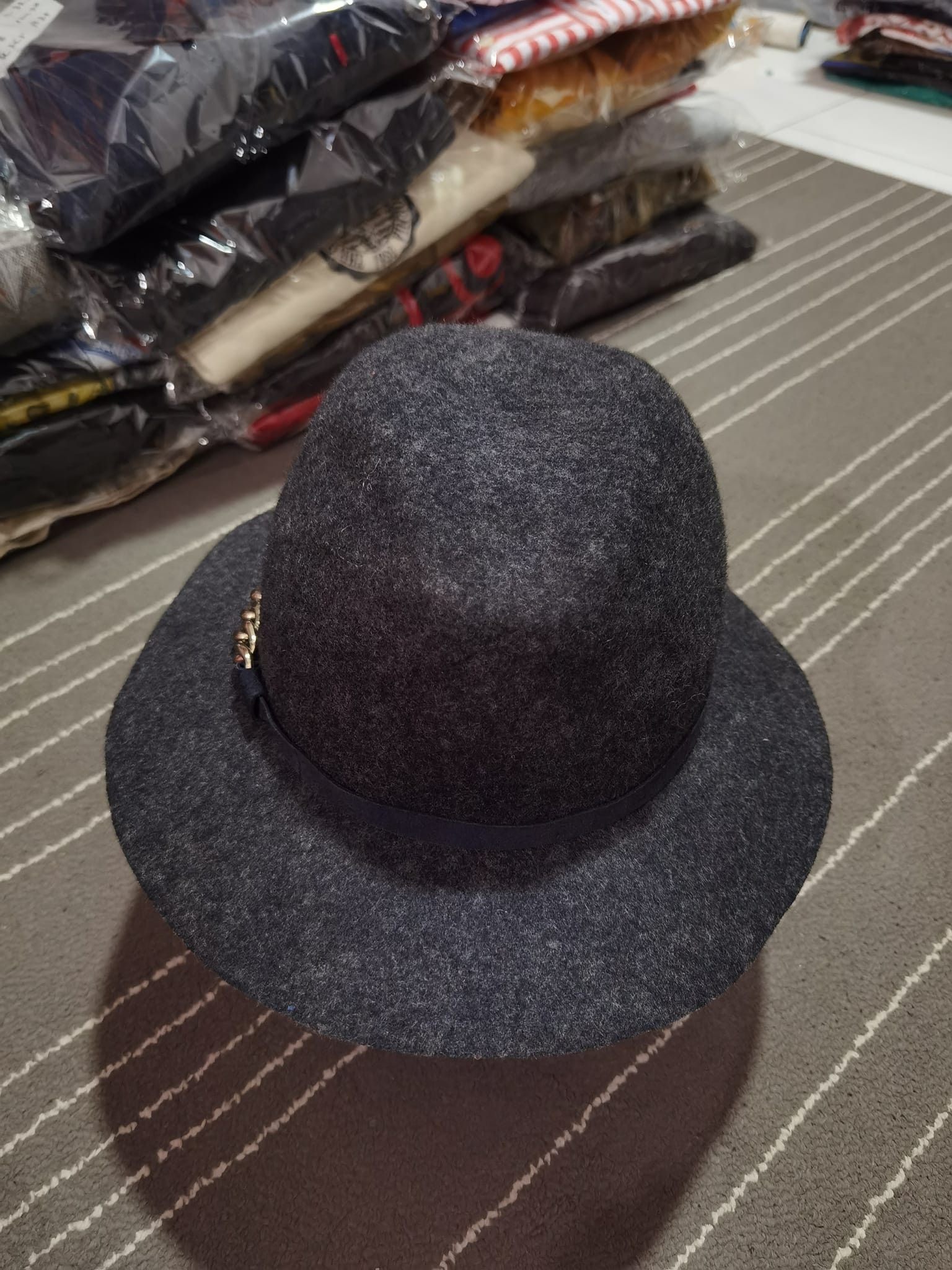 Other Marini Silvano Italy fedora hat unisex 57cm Size ONE SIZE - 5 Thumbnail