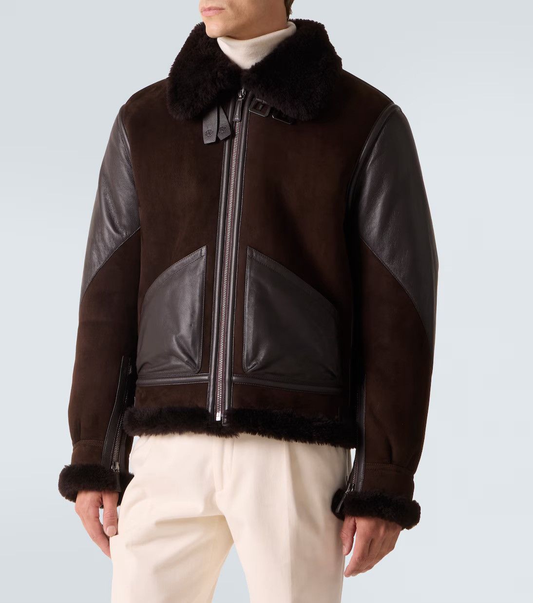 Ralph Lauren Black Label Ralph Lauren Black Label Shearling Jacket Size US M / EU 48-50 / 2 - 20 Thumbnail