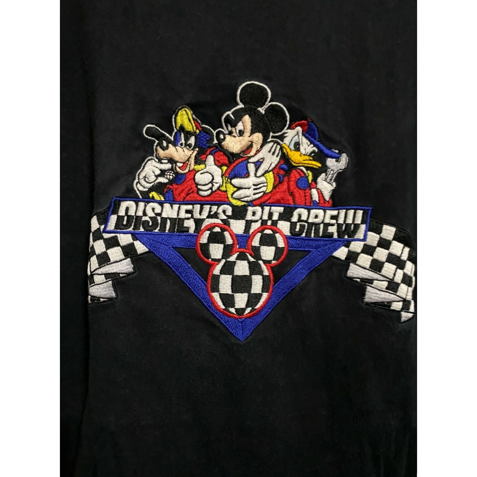 Disney VINTAGE Disney Pit Crew Embroidered Black Shirt S/M Mens T Shirt graphic tee Size US S / EU 44-46 / 1 - 2 Thumbnail