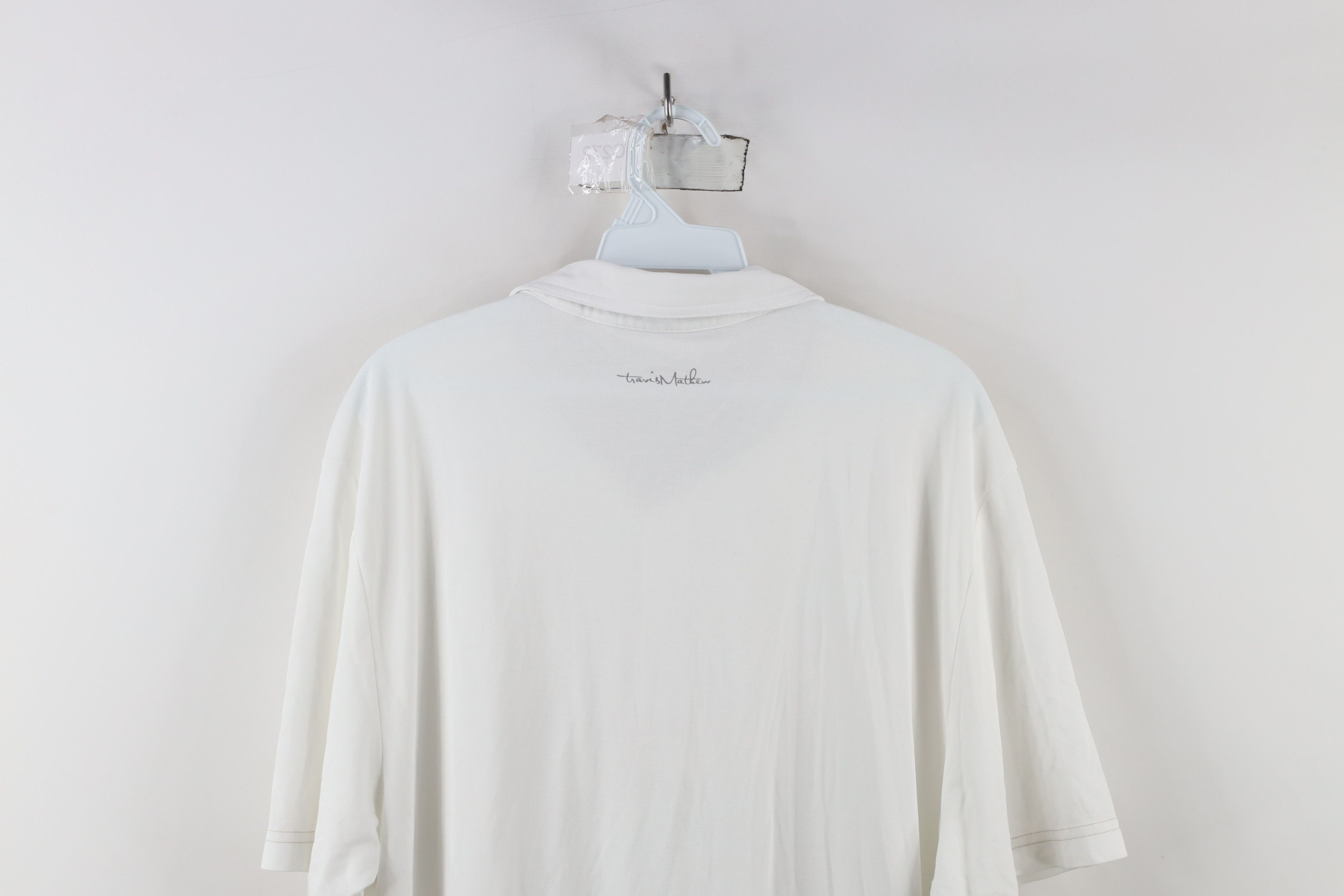 TravisMathew × Vintage Travis Mathew Knit Short Sleeve Collared Golf Polo White Size US XL / EU 56 / 4 - 10 Thumbnail