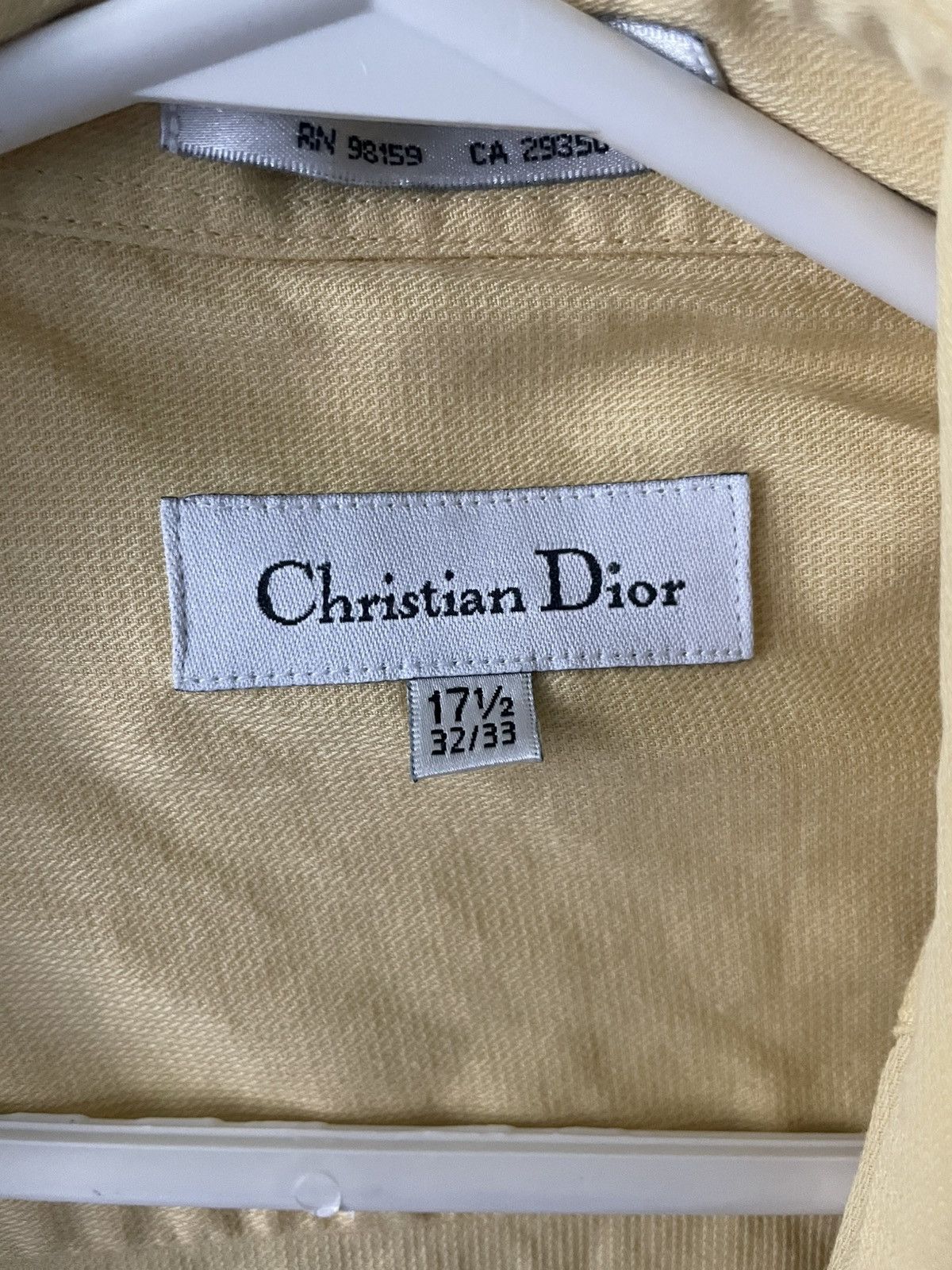 Dior Dior Mustard Dress Shirt Size US L / EU 52-54 / 3 - 2 Thumbnail