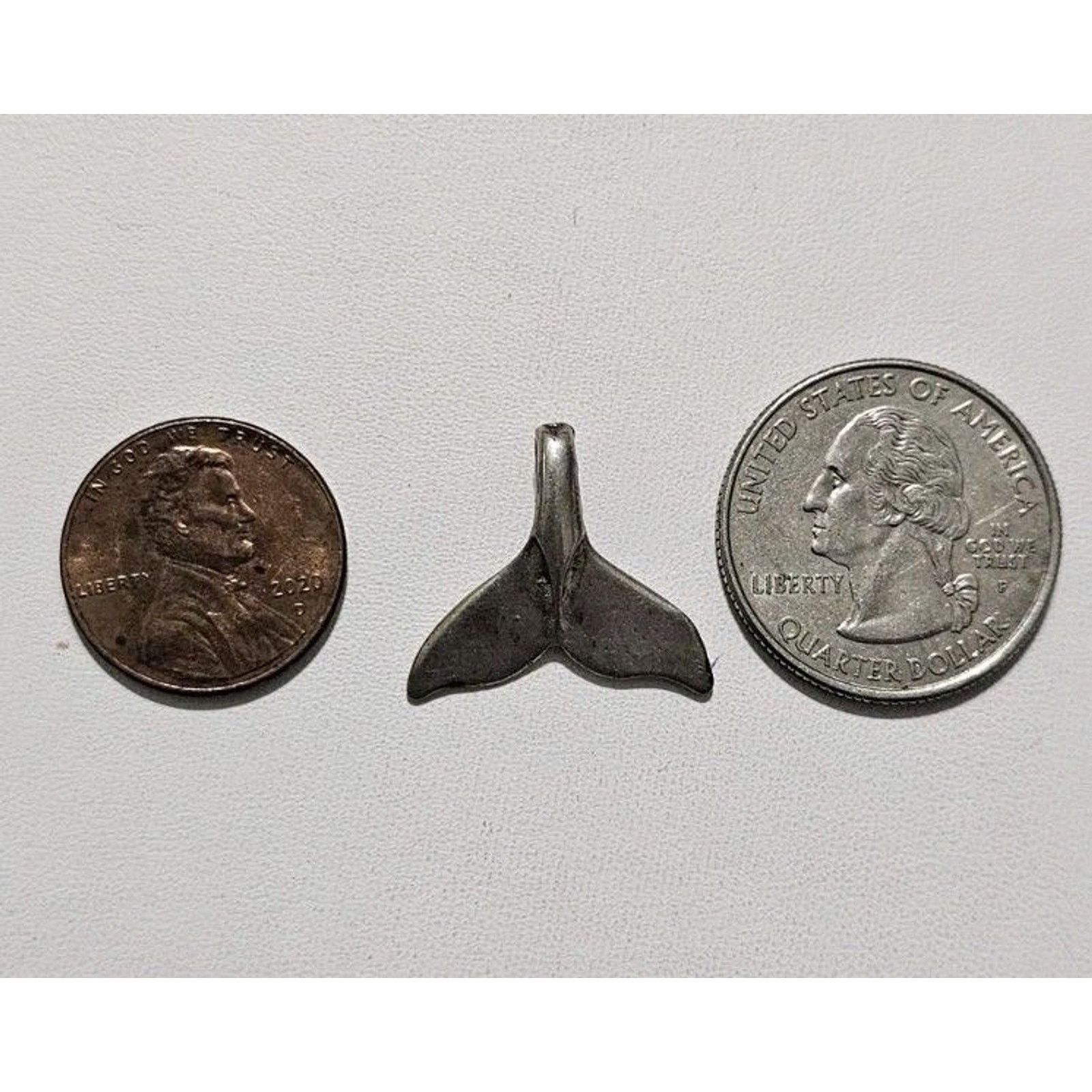 Other Sterling Silver 925 Whale Tail Slide Pendant Size ONE SIZE - 3 Thumbnail