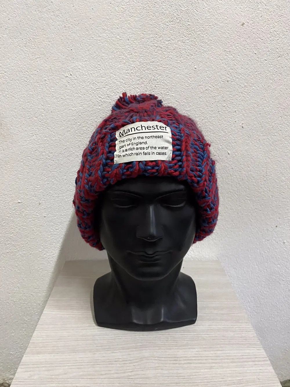 Vintage Vintage Manchester Knit Beanie Hat Size ONE SIZE - 2 Thumbnail