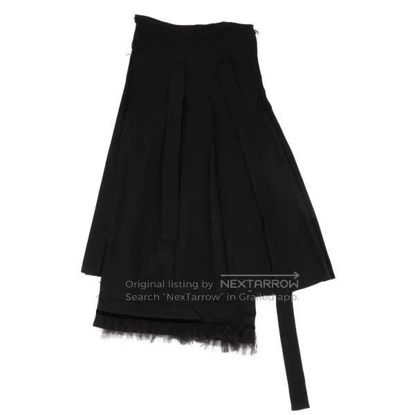 Comme des Garcons Comme des Garcons size M Black Retro Design Lace Skirt Size 22" - 3 Thumbnail