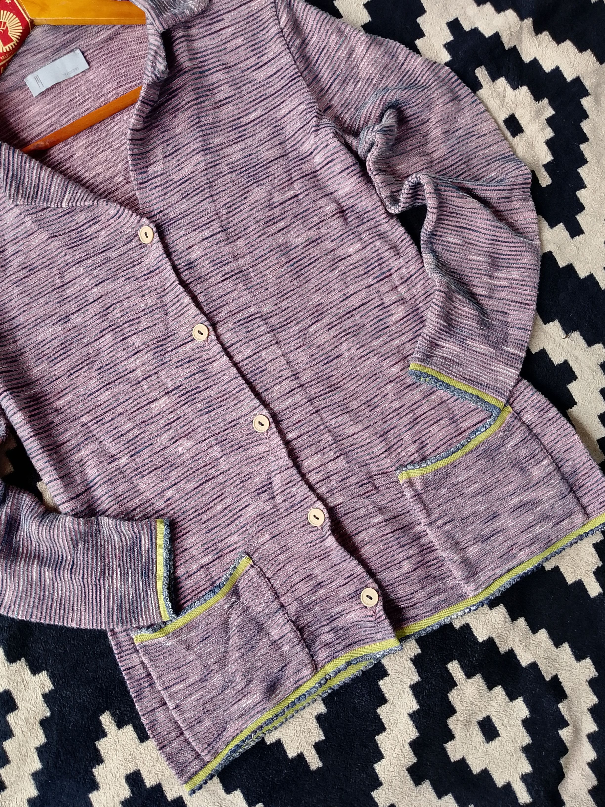 Missoni Vintage Missoni Italy Striped Merino Knit Patch Pocket Size S / US 4 / IT 40 - 6 Thumbnail