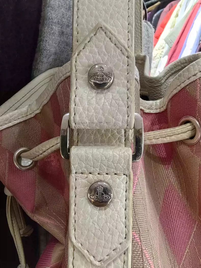 Vivienne Westwood Vivienne Westwood size os Mid-old pink plaid shoulder bag b Size ONE SIZE - 4 Thumbnail