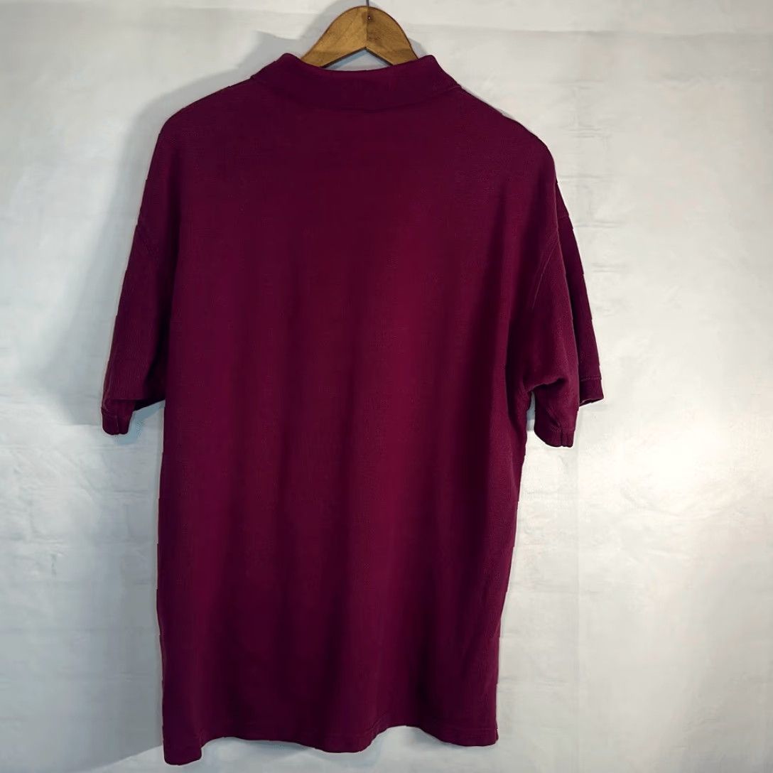 Vintage VINTAGE Tweety Warner Bros Burgundy Polo Shirt L Men Red 1998 Short Sleeve Size US L / EU 52-54 / 3 - 4 Thumbnail