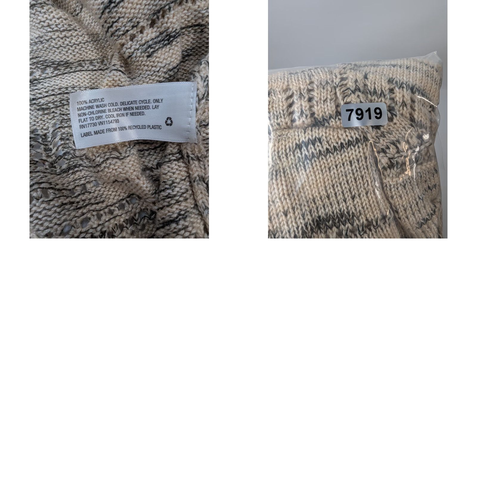 Vintage Knox Rose Womens Open Front Cardigan Long Sleeve Open Knit Sweater Crochet 2XL Size XXL / US 16-18 / IT 52-54 - 8 Thumbnail