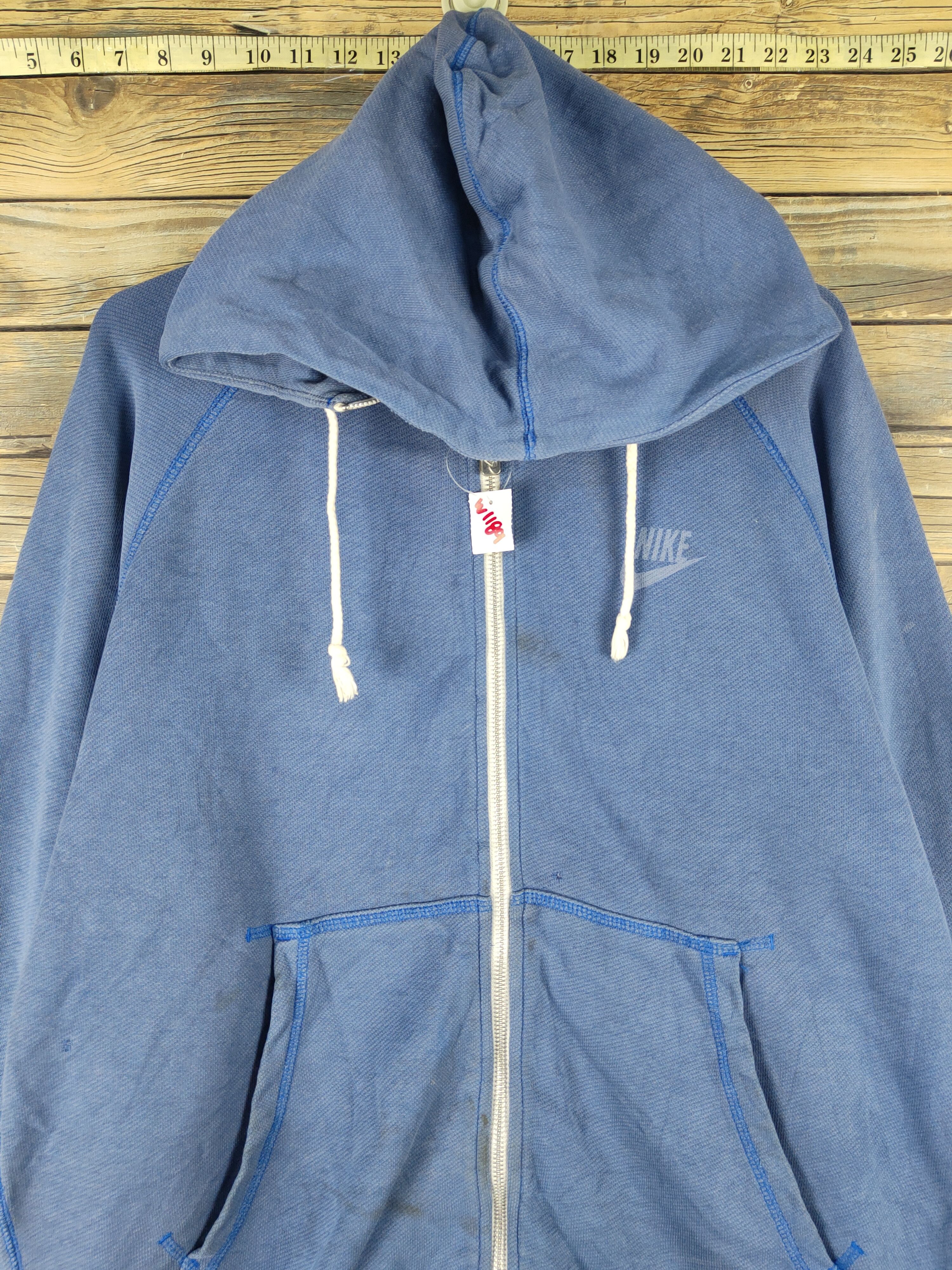 Nike Nike vintage Blue Hoodie Sweaters #W1189 Size US L / EU 52-54 / 3 - 2 Thumbnail